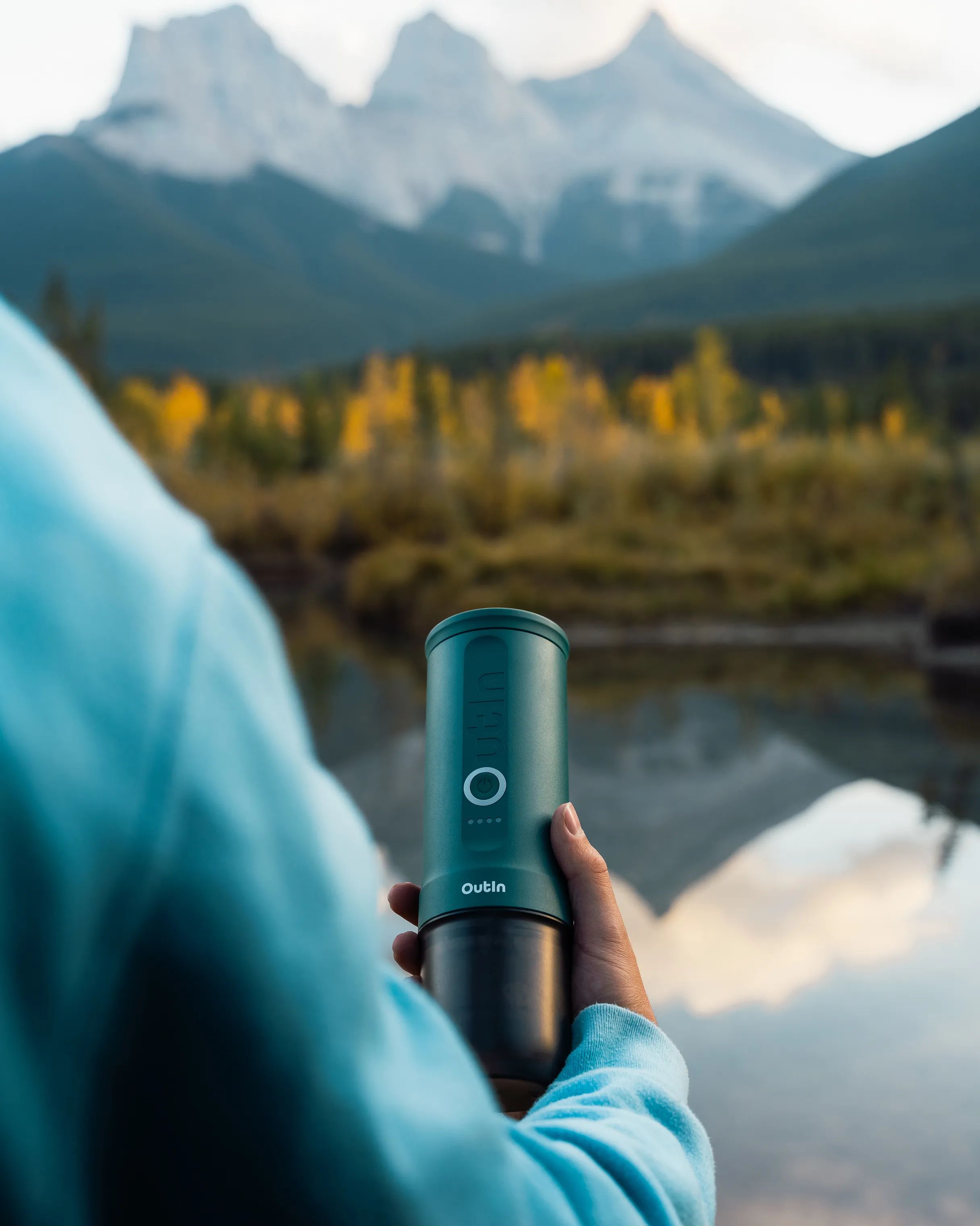 Outin Espressomaskiner Nano Espressomaskine i Teal, 8