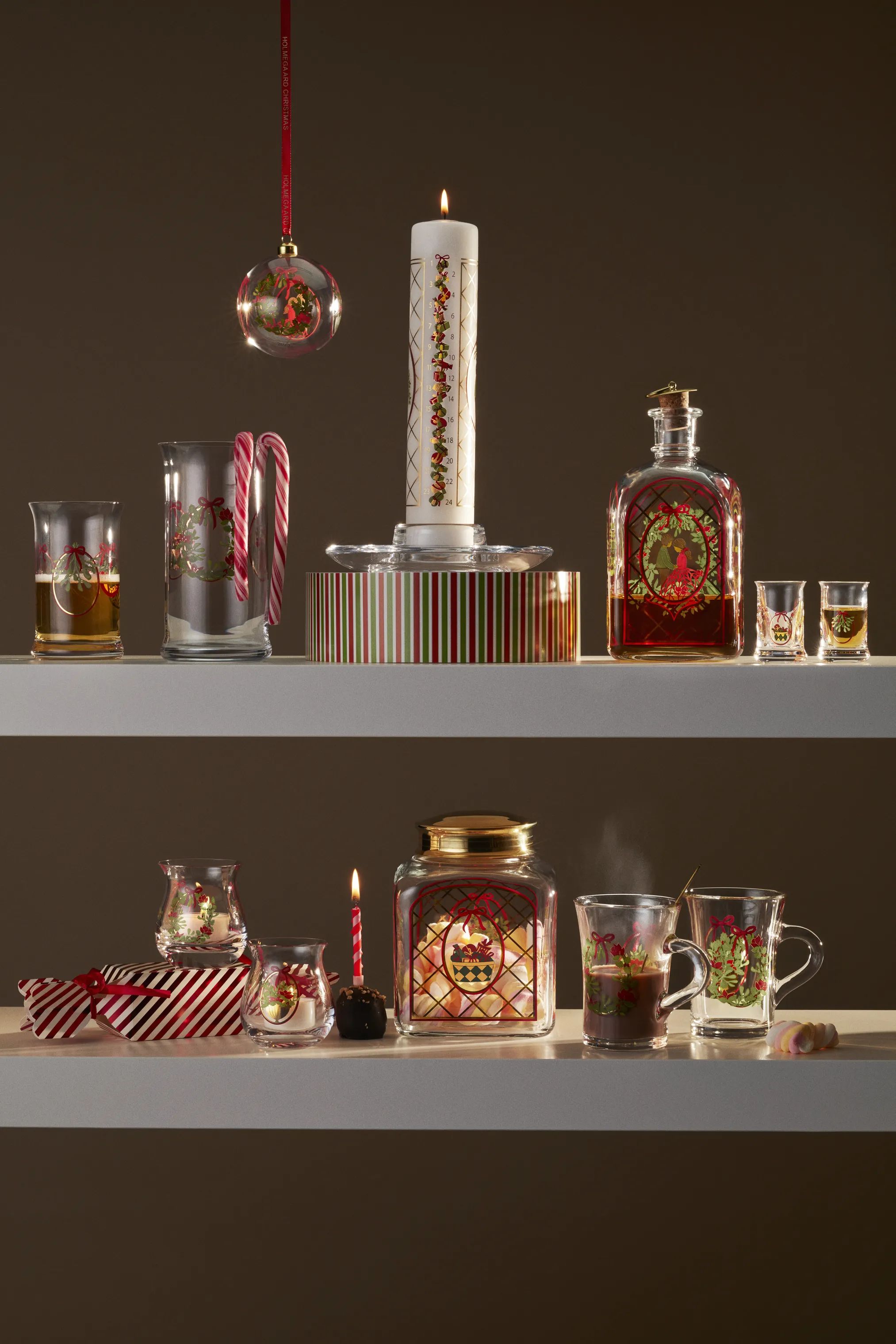 Holmegaard Krus og kopper med hank Christmas 2025 Hotdrink Glas - 2 stk. i Multifarvet, 4