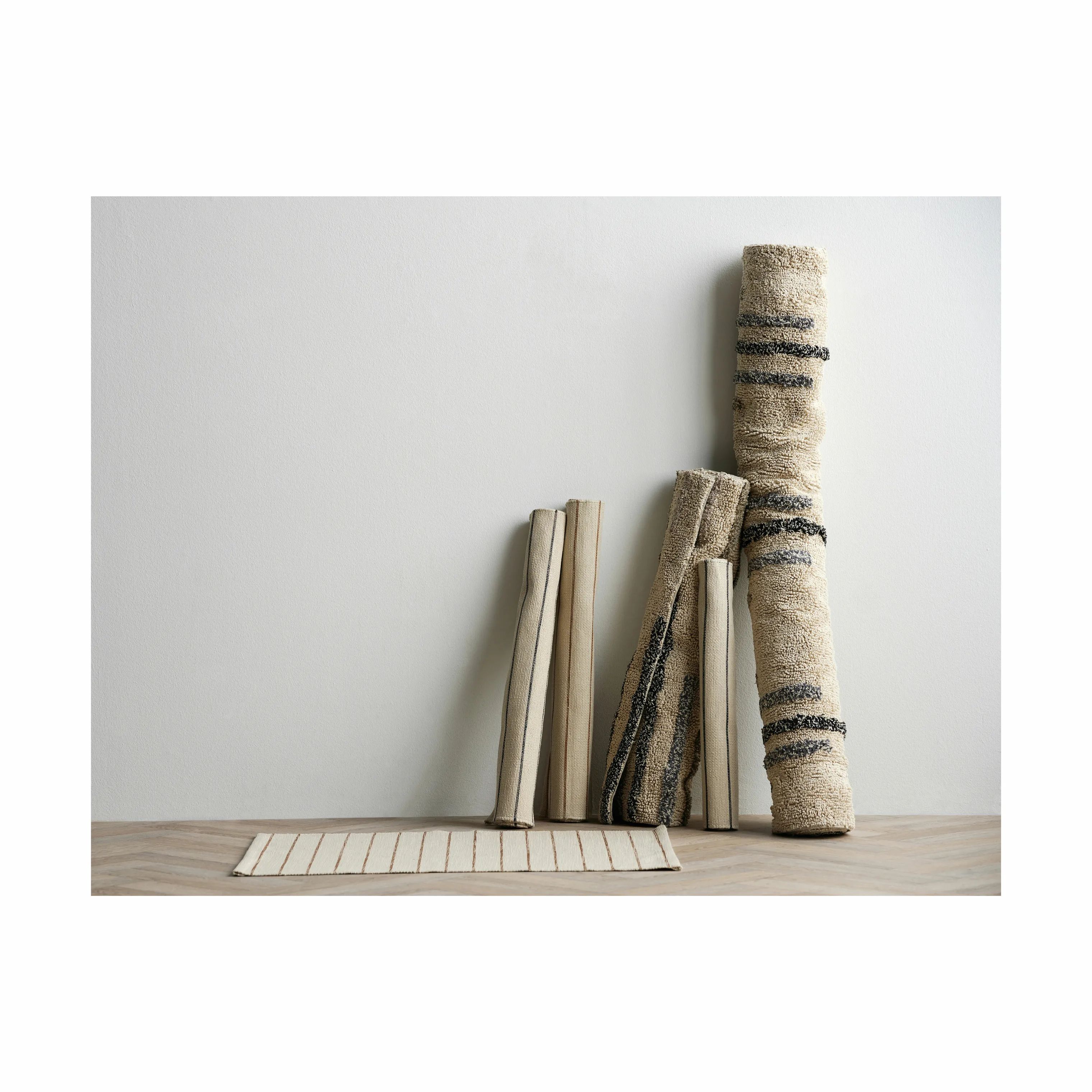 Södahl Gulvtæpper Line Tæppe i Beige/Ash, B75 x L150 cm, 2