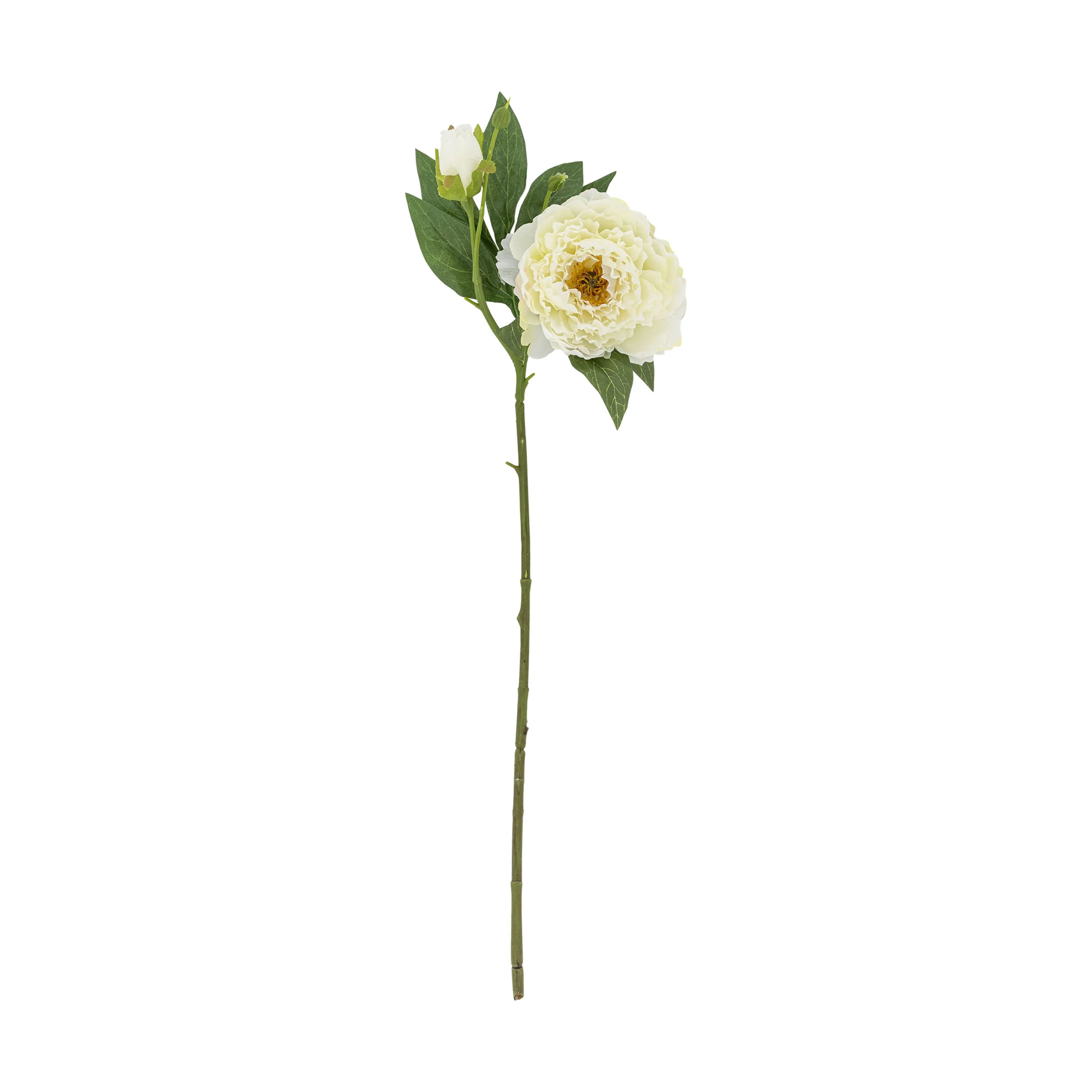 Bloomingville Kunstige blomster Kunstig blomst - Peony stilk i Hvid, 1