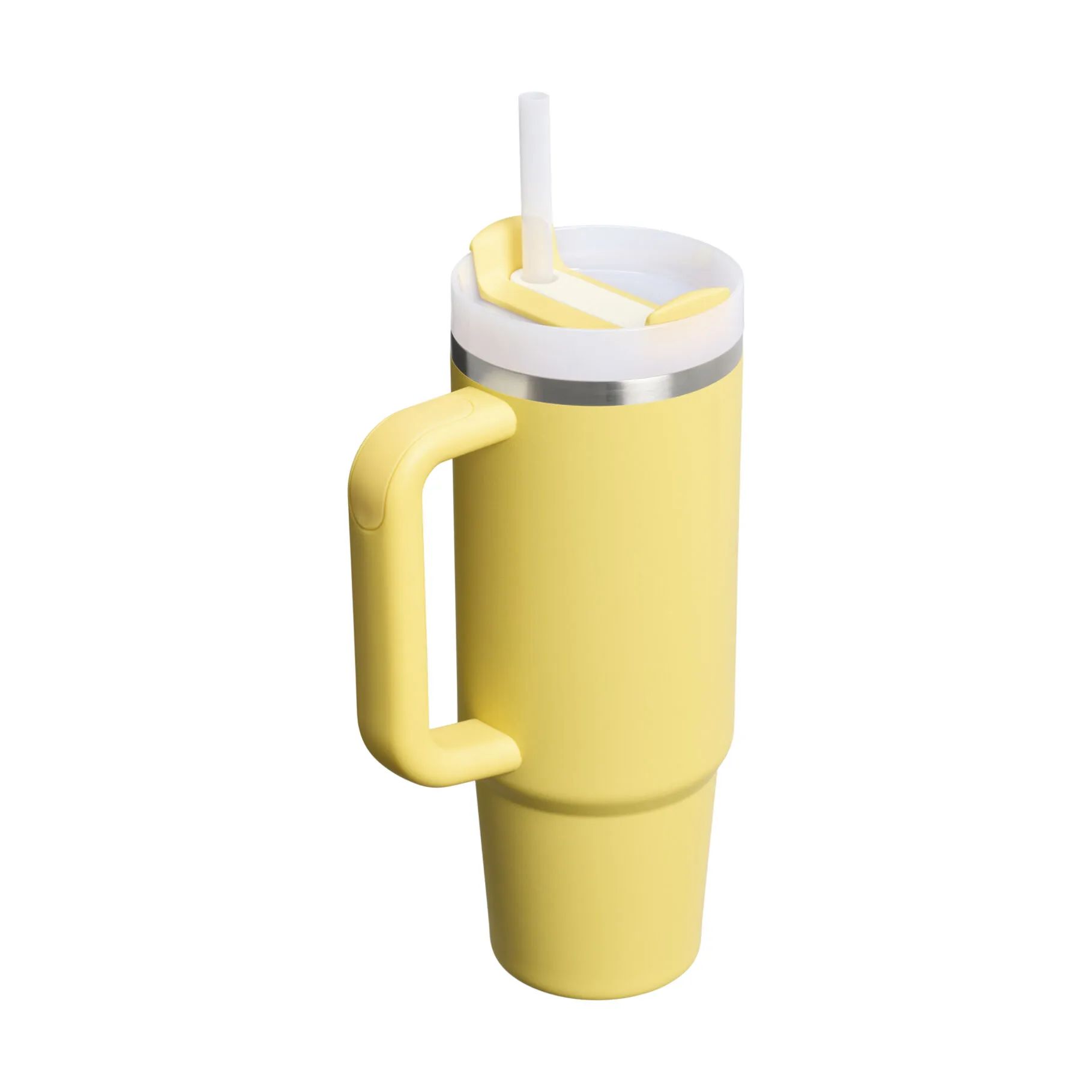 Stanley To go kopper The Quencher H2.0 Flowstate Tumbler i Gul, 0.89 L, 2