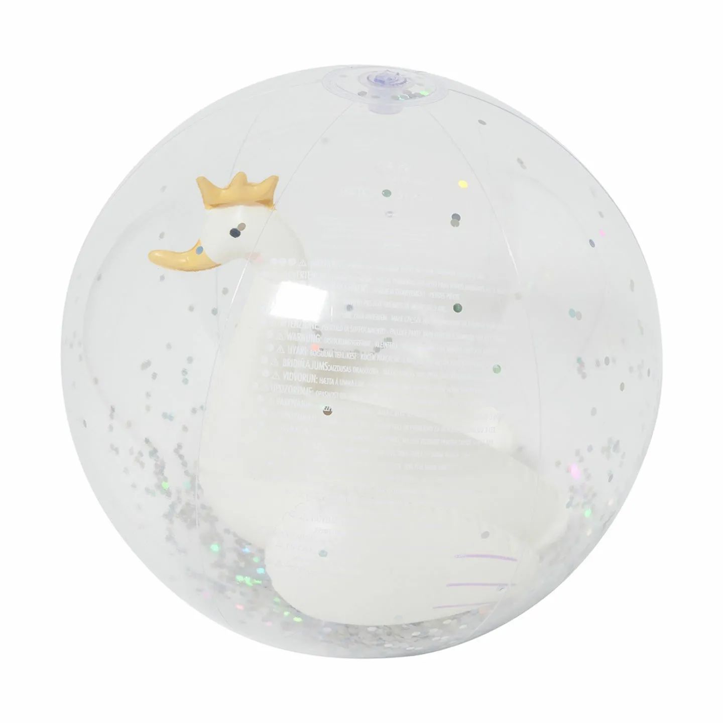 Sunnylife Badeudstyr 3D Badebold - Princess Swan i Hvid, 4