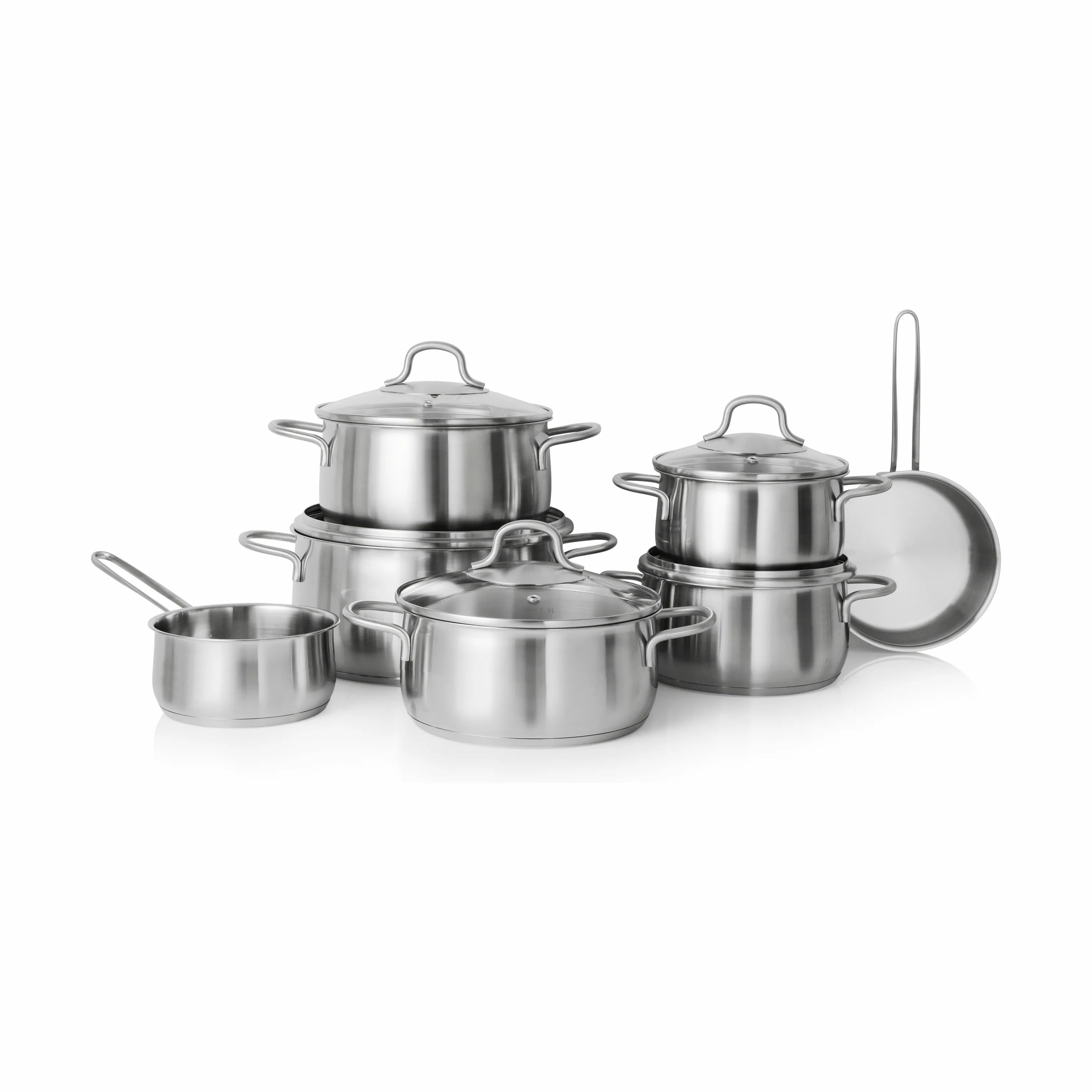 Cook & Baker Grydesæt Pro Grydesæt - 12 dele i Genanvendt stål, 1