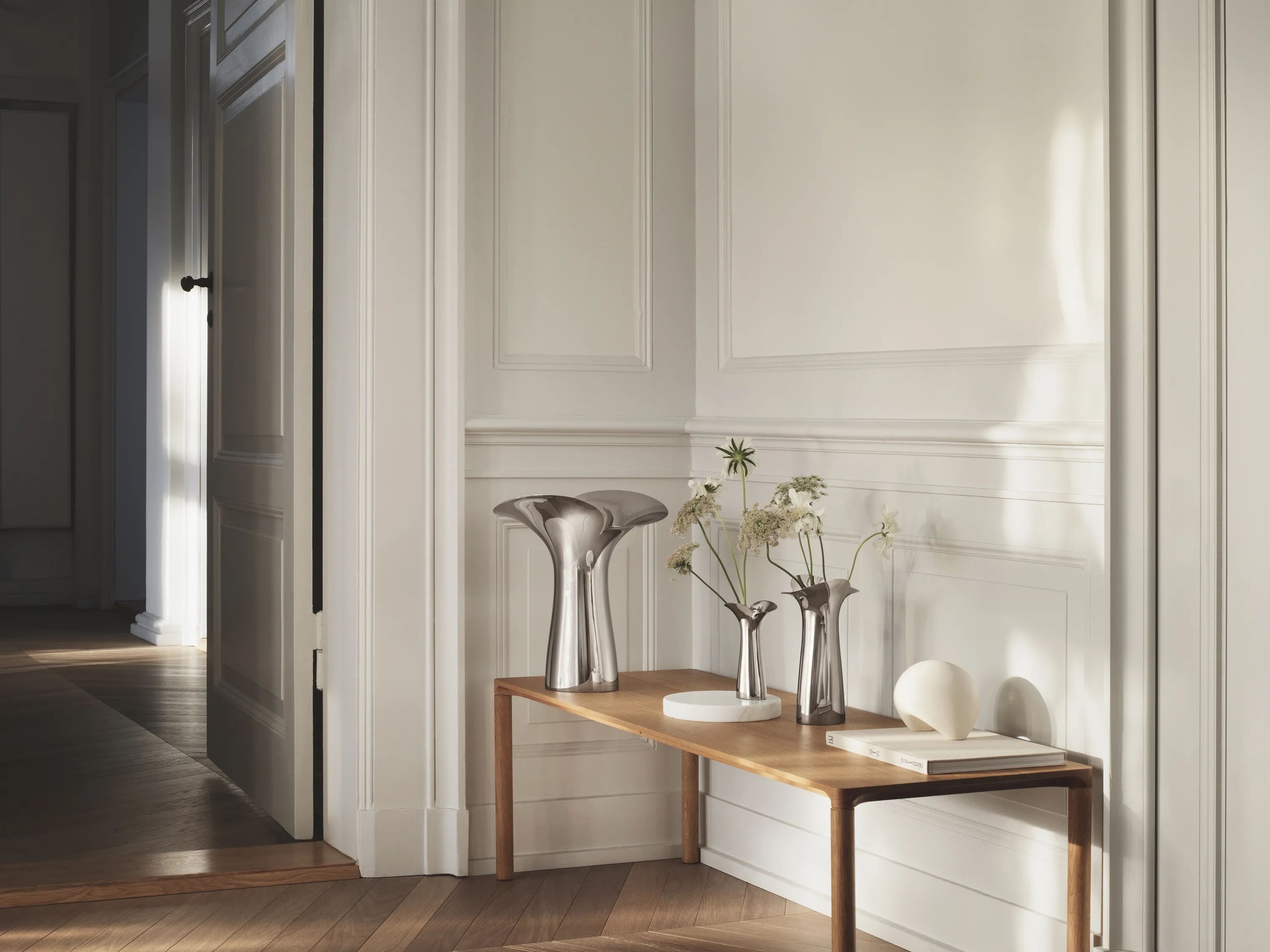 Georg Jensen Vaser Bloom Botanica Vase i Stål, 22 cm, 2