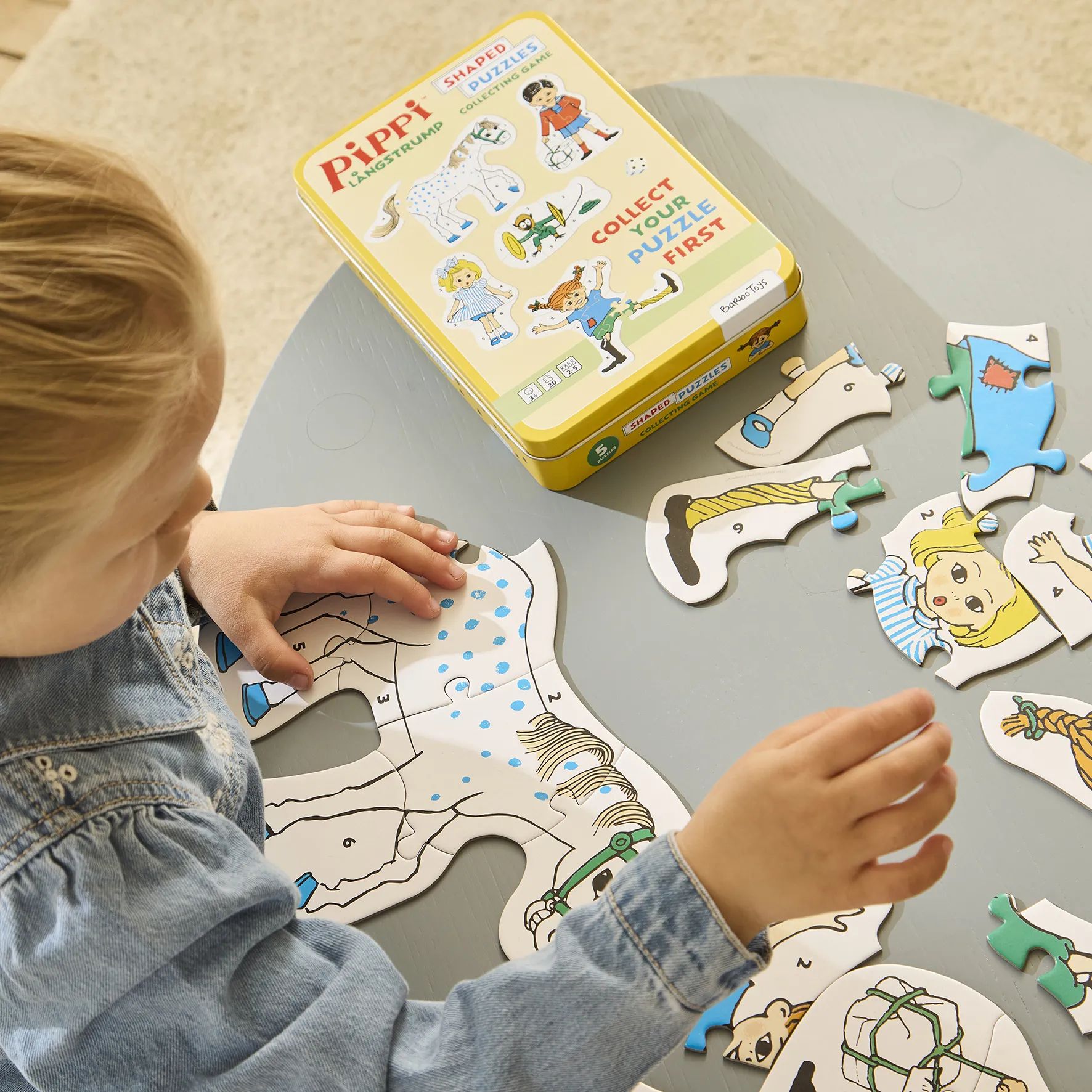 Barbo Toys Puslespil Pippi Langstrømpe Pippi Langstrømpe Puslespil i tinæske i Multifarvet, 2