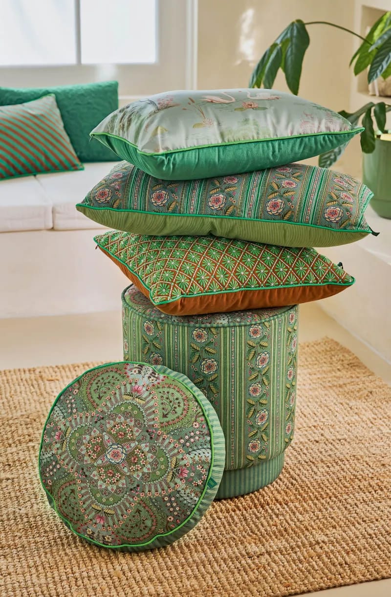 PIP Studio Pyntepuder Pip Studio Home Textiles Alfombra Pyntepude i Green, 6