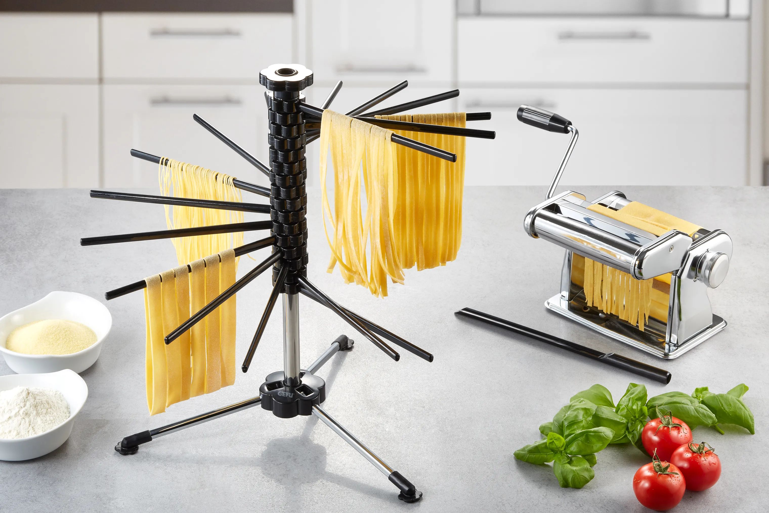 Gefu Ravioliudstyr Diverso Pastastativ i Sort/sølvfarvet, 2