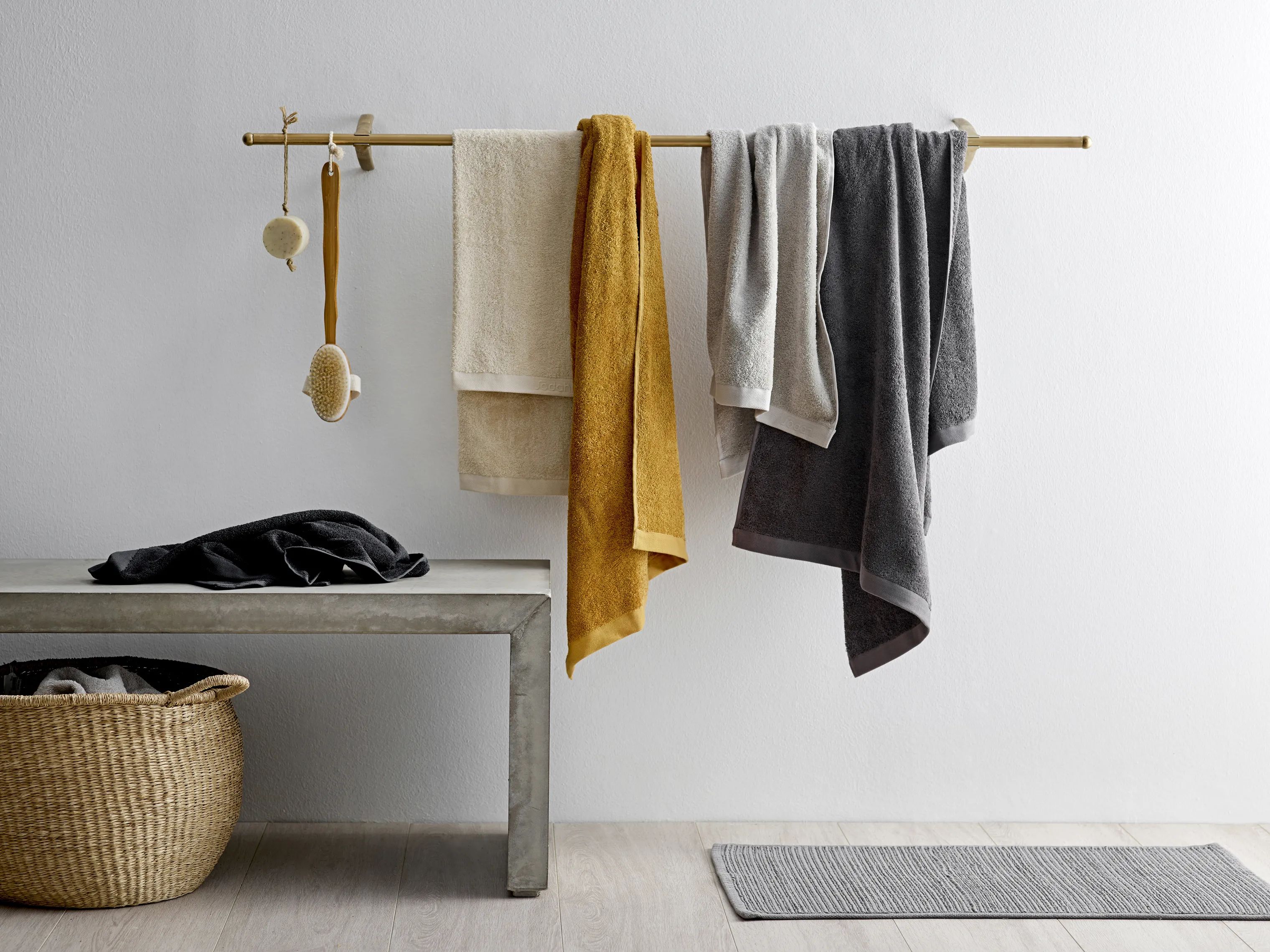 Södahl Håndklæder Organic Comfort Håndklæde i Lysegrå, B50 x L100 cm, 2