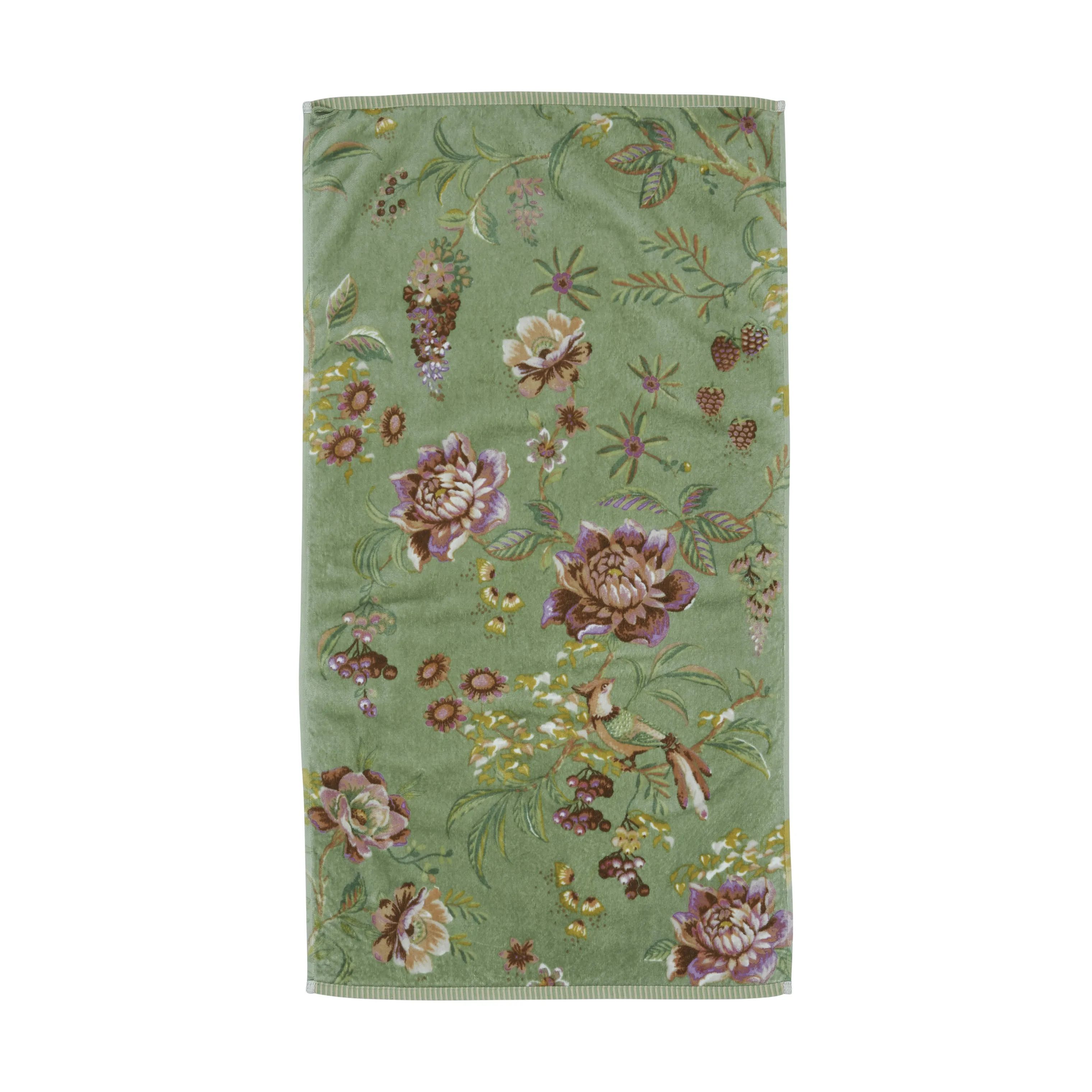 PIP Studio Håndklæder Secret Garden Håndklæde i Green, B55 x L100 cm, 1
