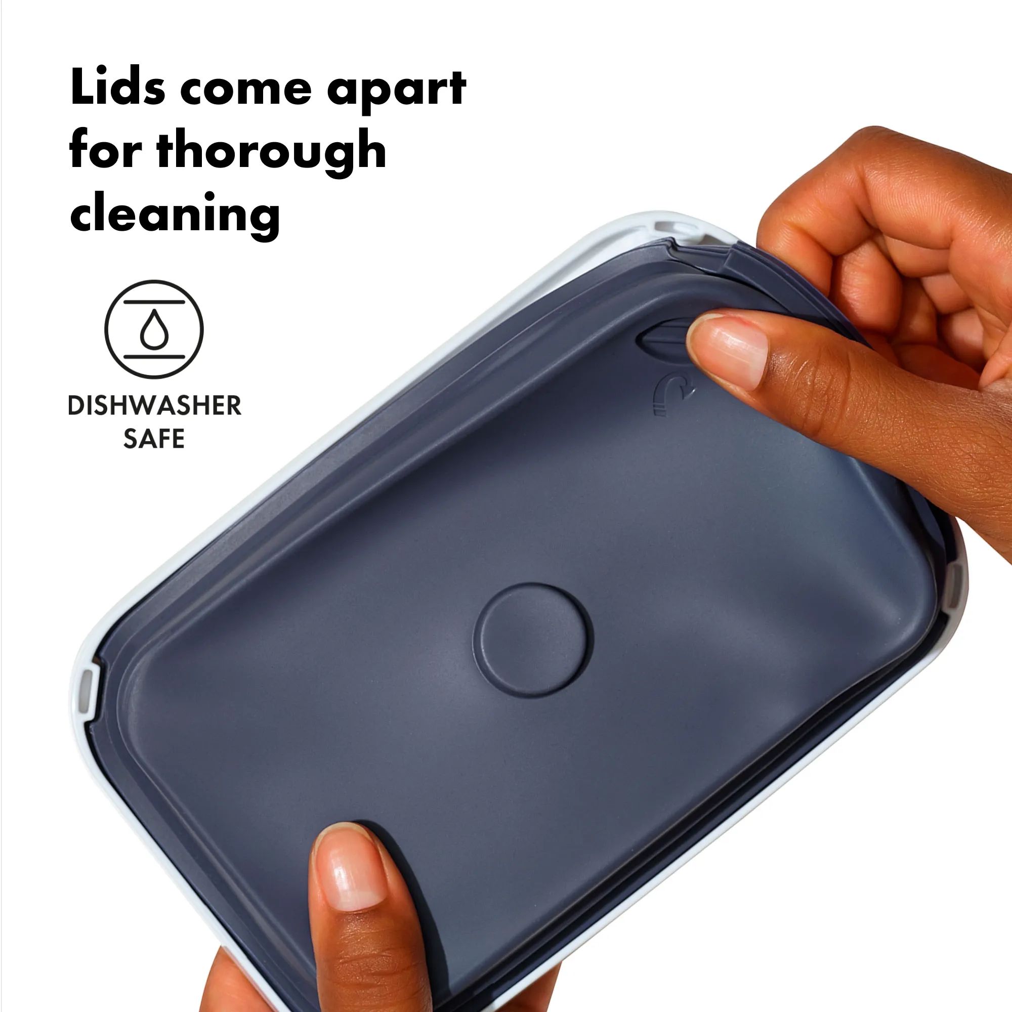 OXO Opbevaringsbokse POP Opbevaringssæt - 3 stk. i Transparent / hvid, 3