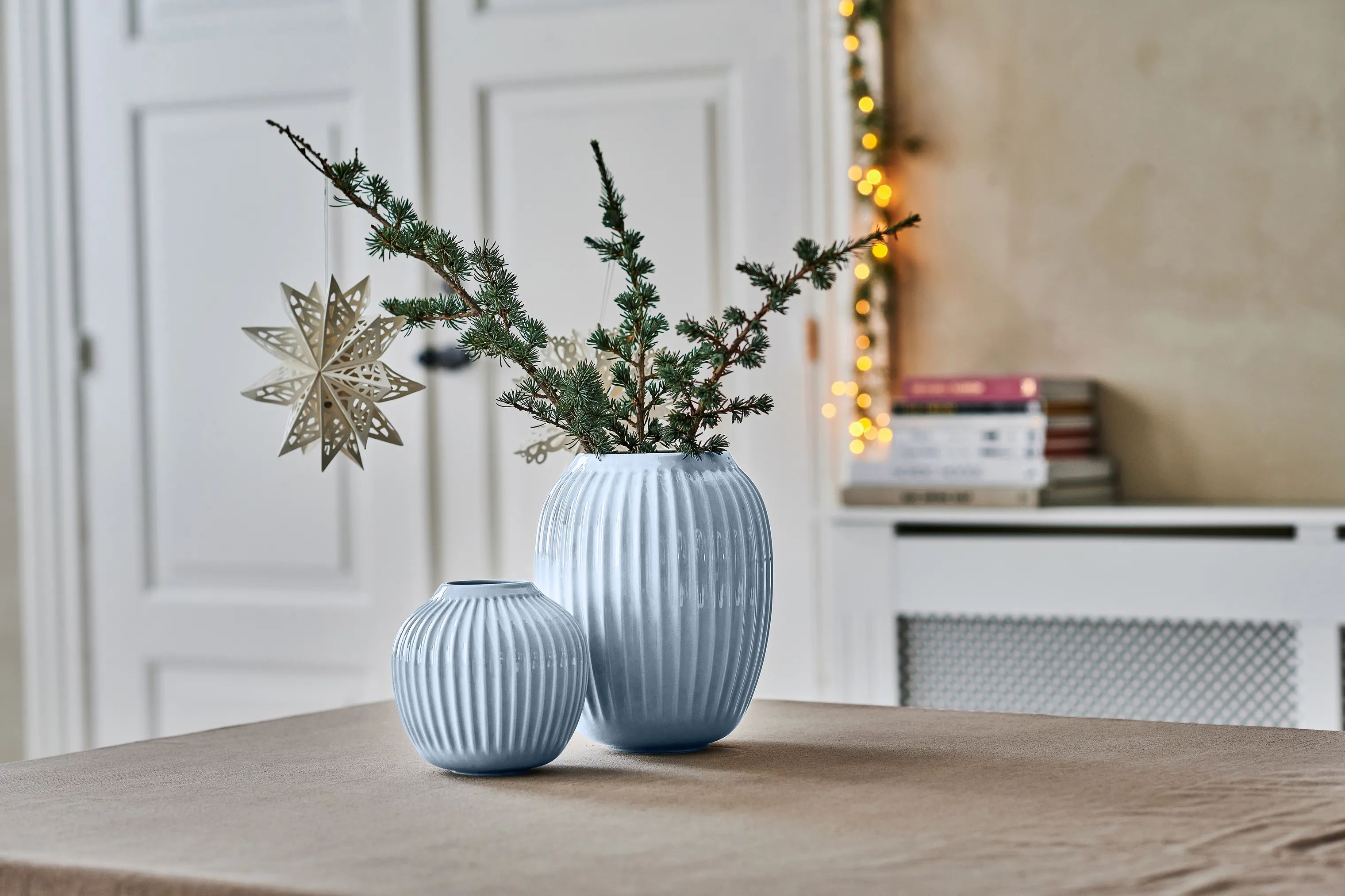 Kähler Vaser Hammershøi Vase i Lyseblå, 13 cm, 3