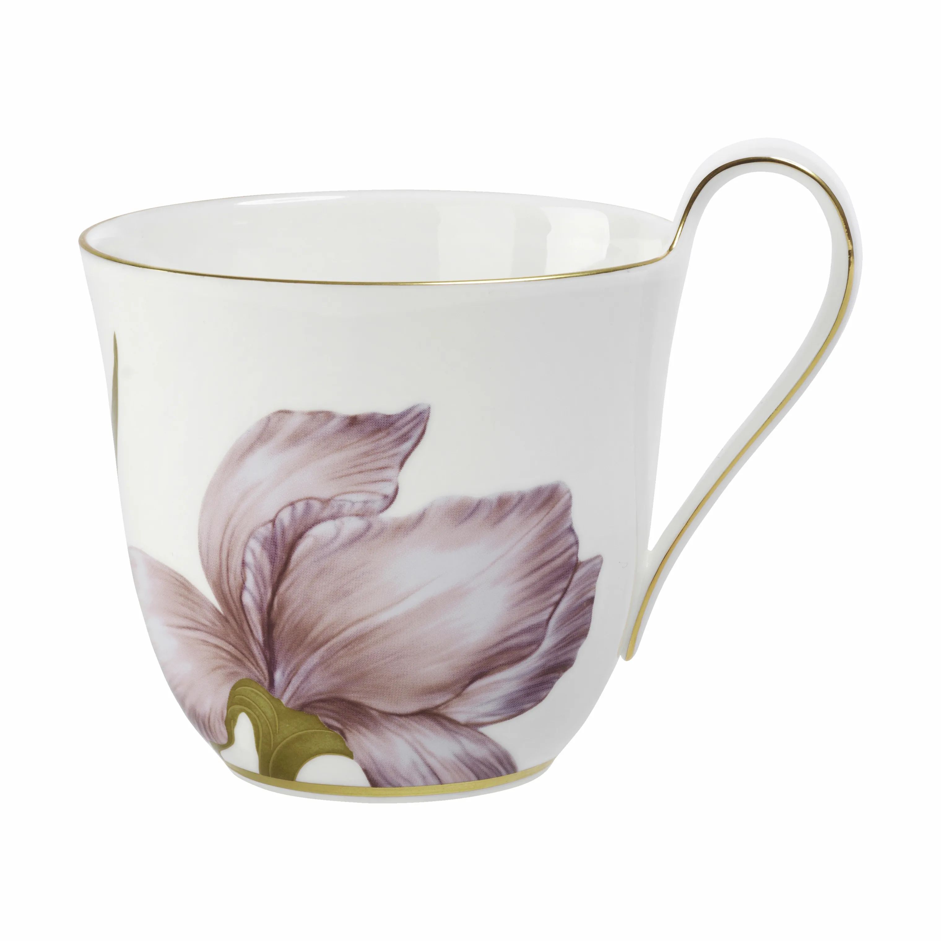 Royal Copenhagen Krus og kopper med hank Flora Højhankskop - Iris i Iris, 1