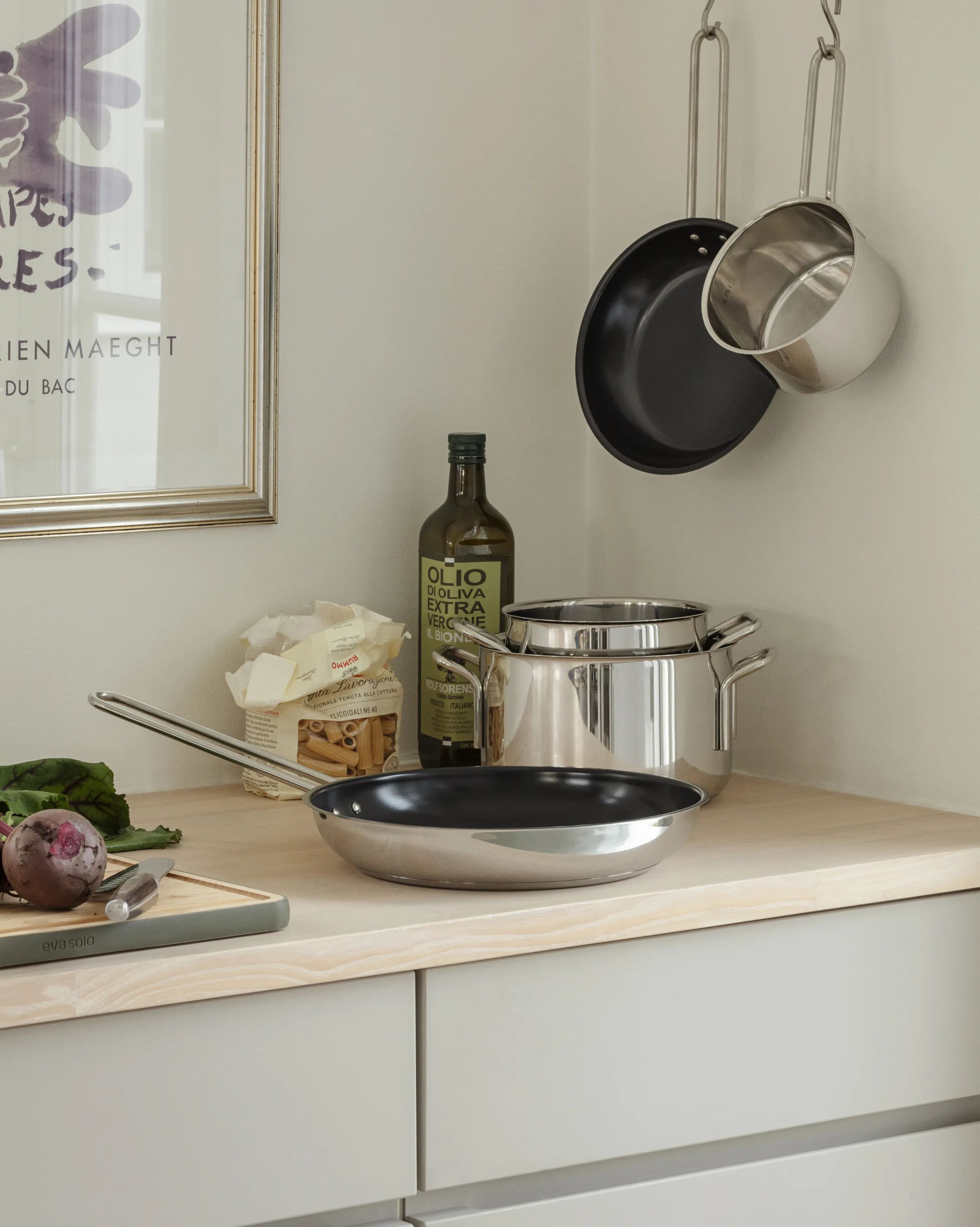 Eva Trio Grydesæt Stainless Steel Gryde- og pandesæt - 5 dele i Polished steel, 2