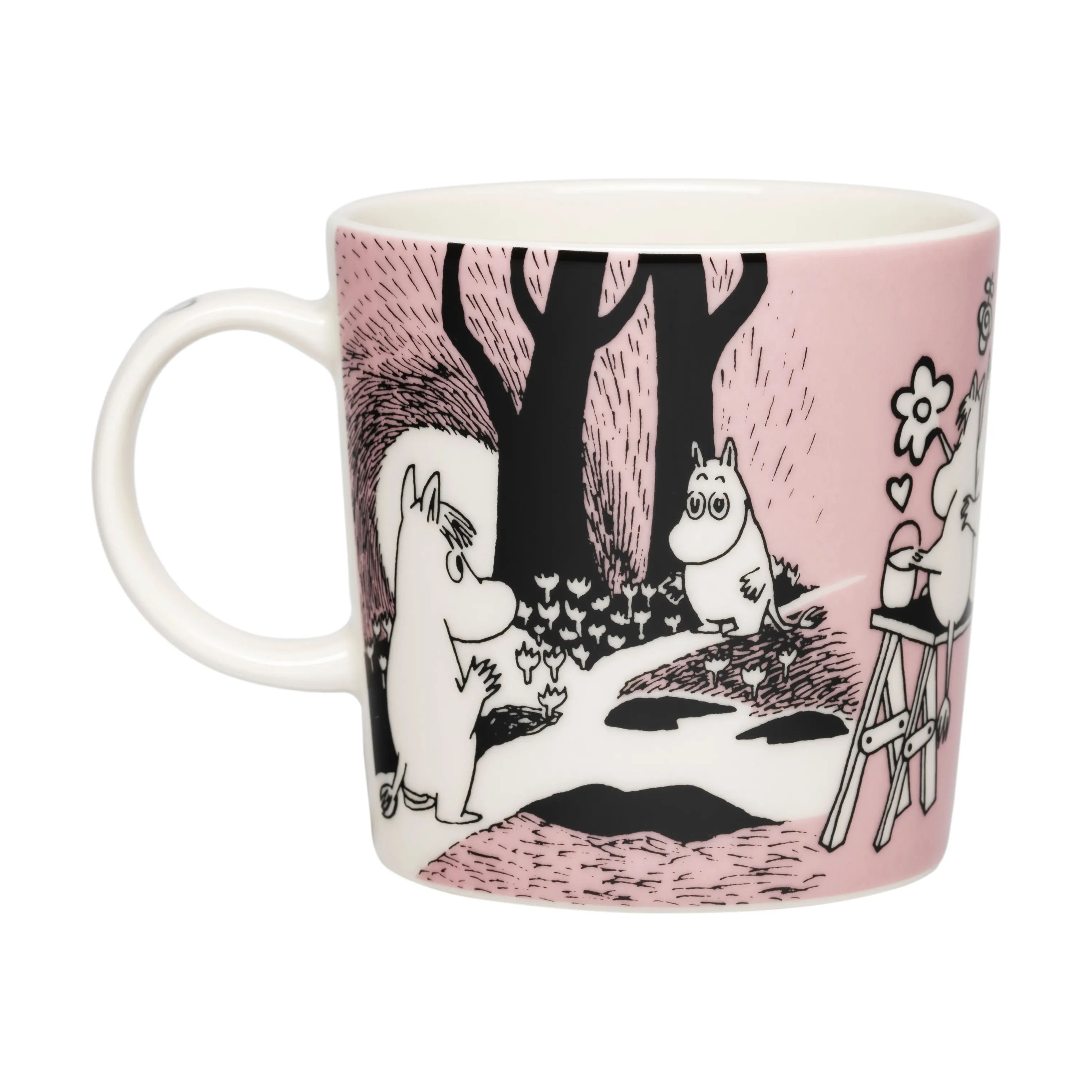 Moomin Arabia Krus og kopper med hank Kærlighed 30 år Jubilæumskrus i 30 cl, 1