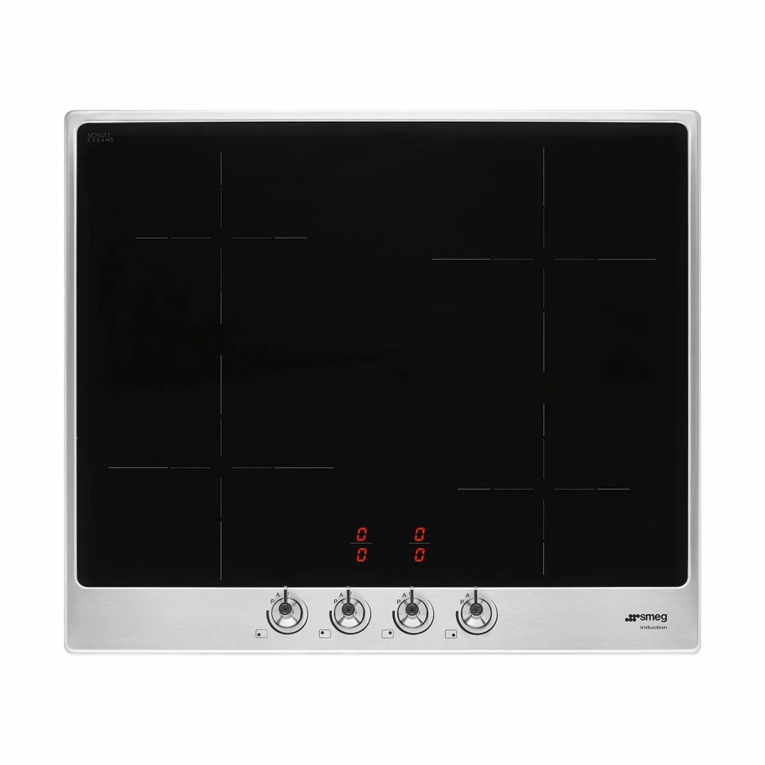 Smeg Kogeplader Classic Induktionkogeplade i sort/sølv, 1