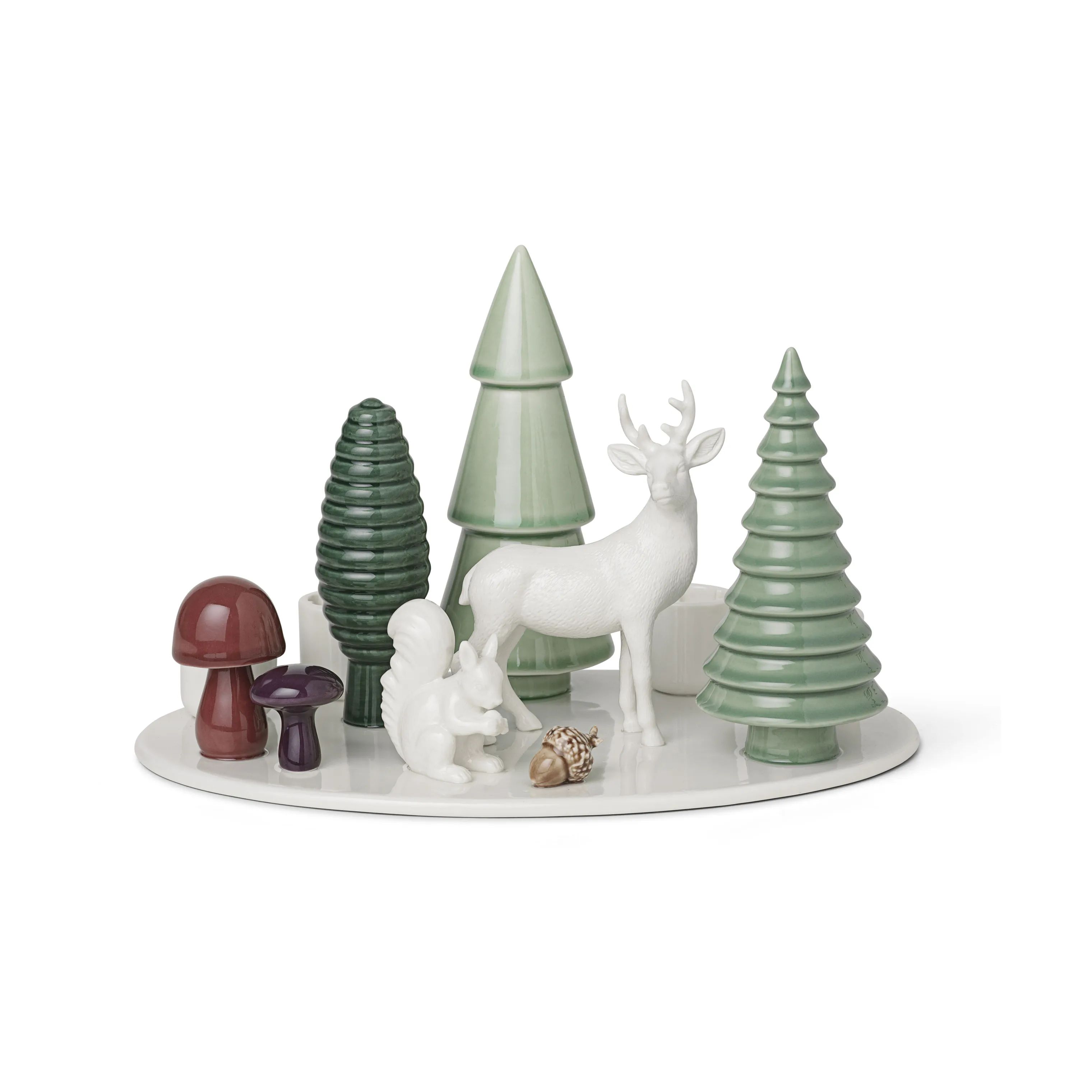 Dottir Jule- og adventsstager Winter Stories Woodland Adventstage i White/green/brown, 1