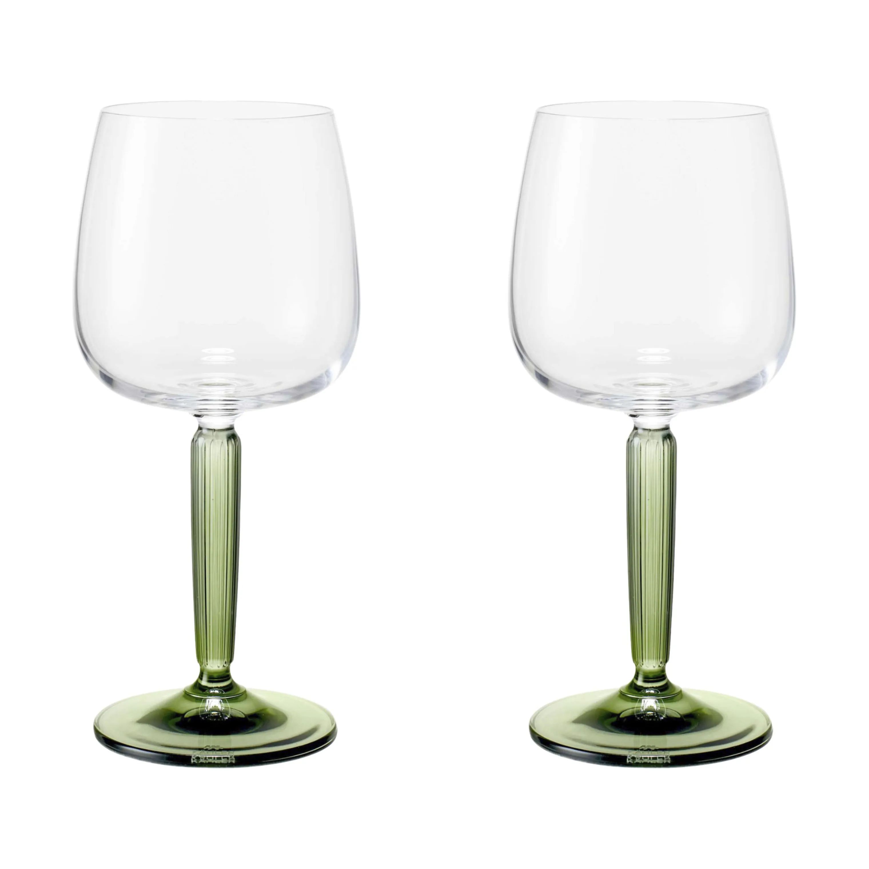 Kähler Hvidvinsglas Hammershøi Hvidvinsglas - 2 stk. i Grøn, 1