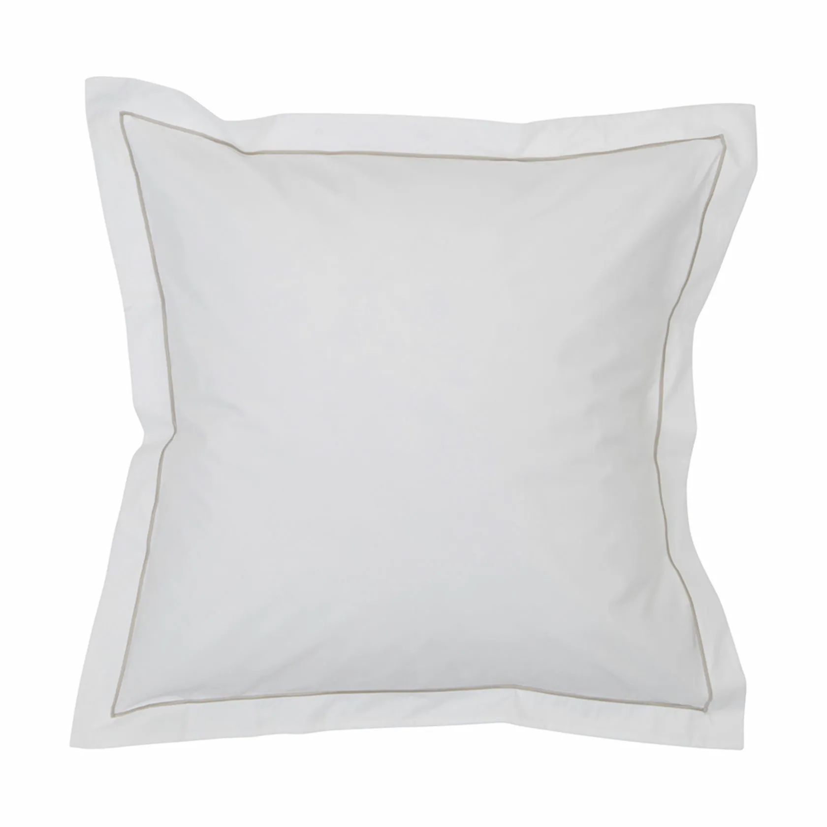 Lexington Hovedpudebetræk Hotel Percale Hovedpudebetræk i White/Lt Beige, H60 x B63 cm, 1