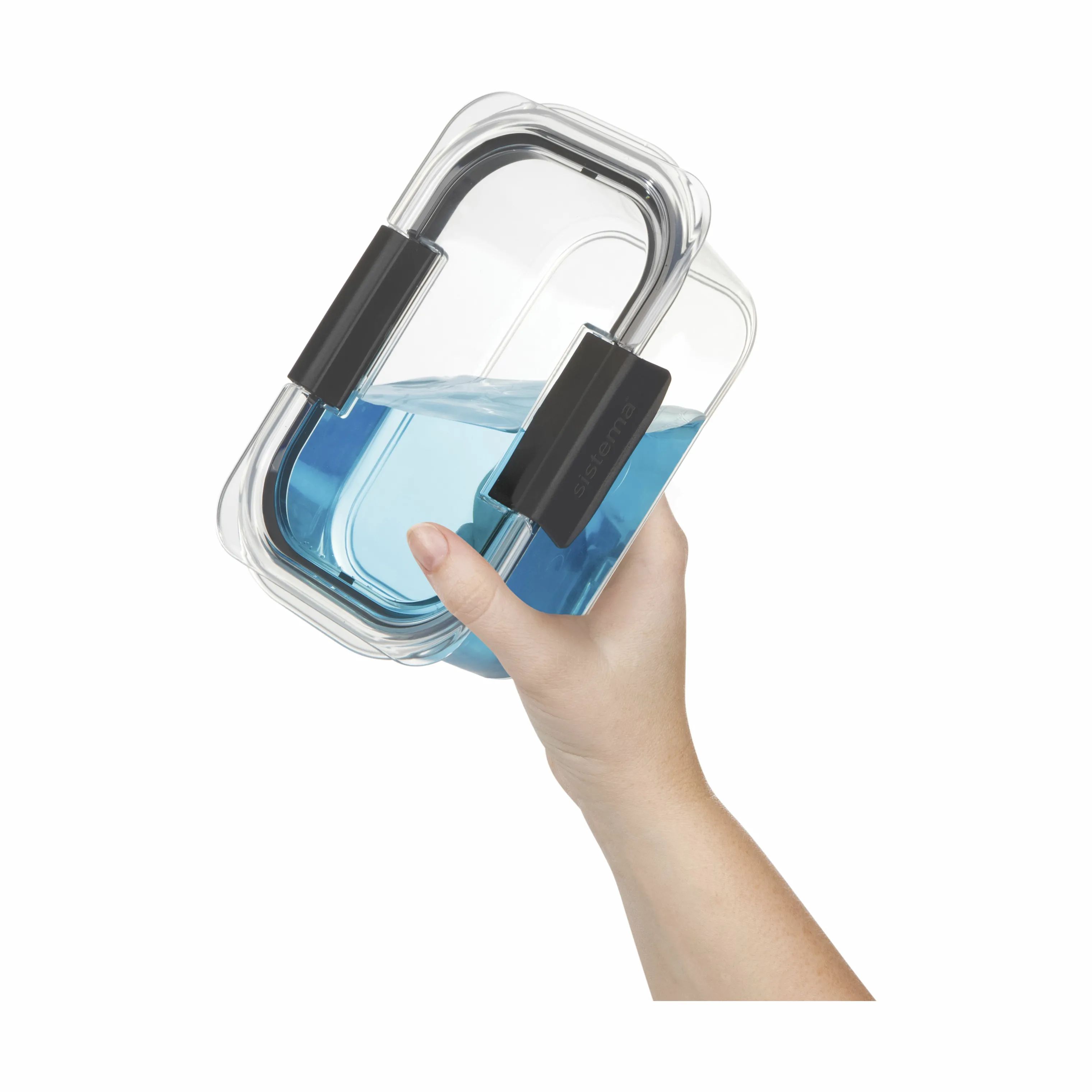 Sistema Opbevaringsbokse Brilliance Opbevaringsboks i Grå/Klar, 380 ml, 3