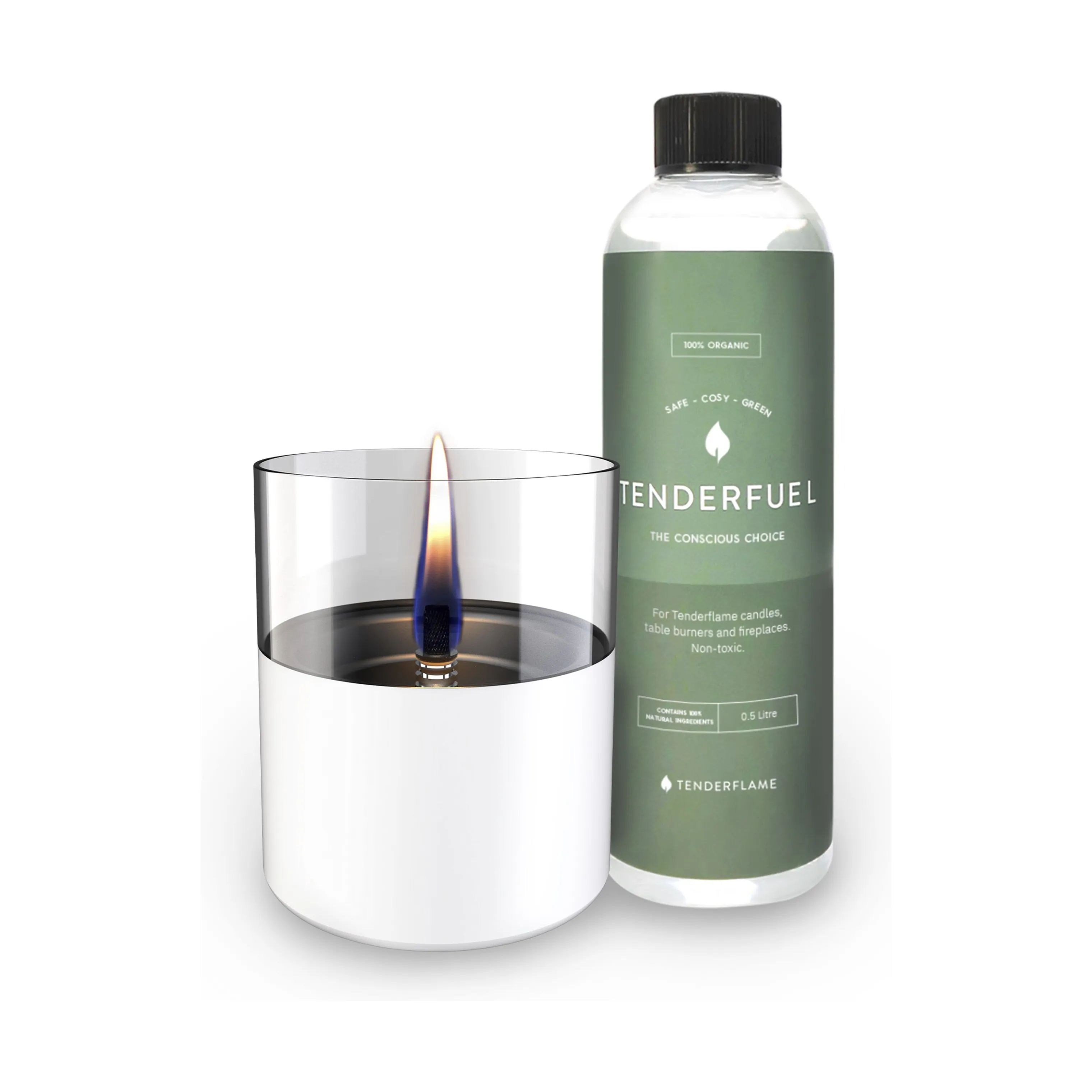 TenderFlame Fyrfadsstage Lilly Bordlanternesæt - 2 dele i White, 1