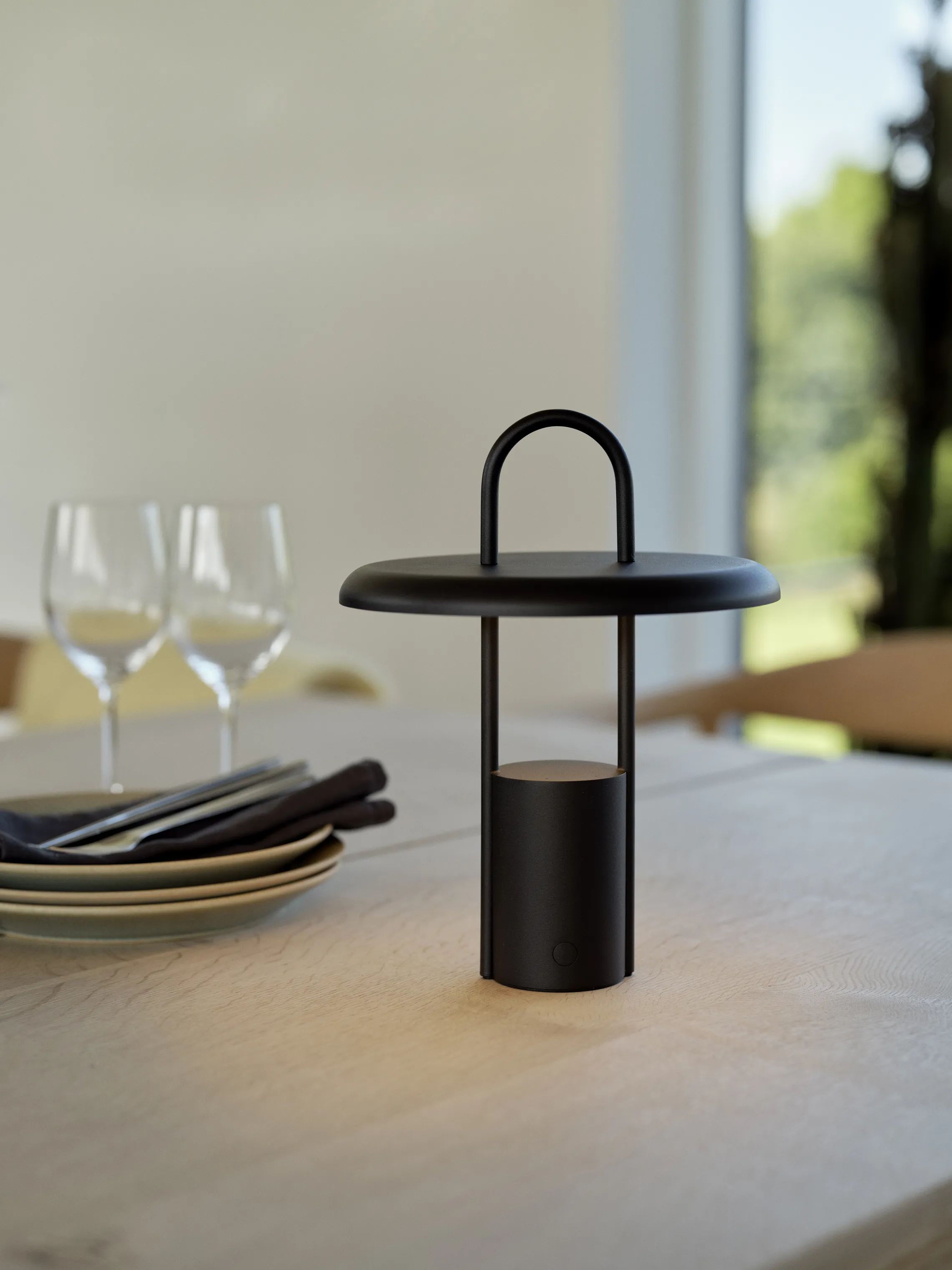 Stelton LED-lamper Pier Transportabel LED-lampe i Sort, 25 cm, 2