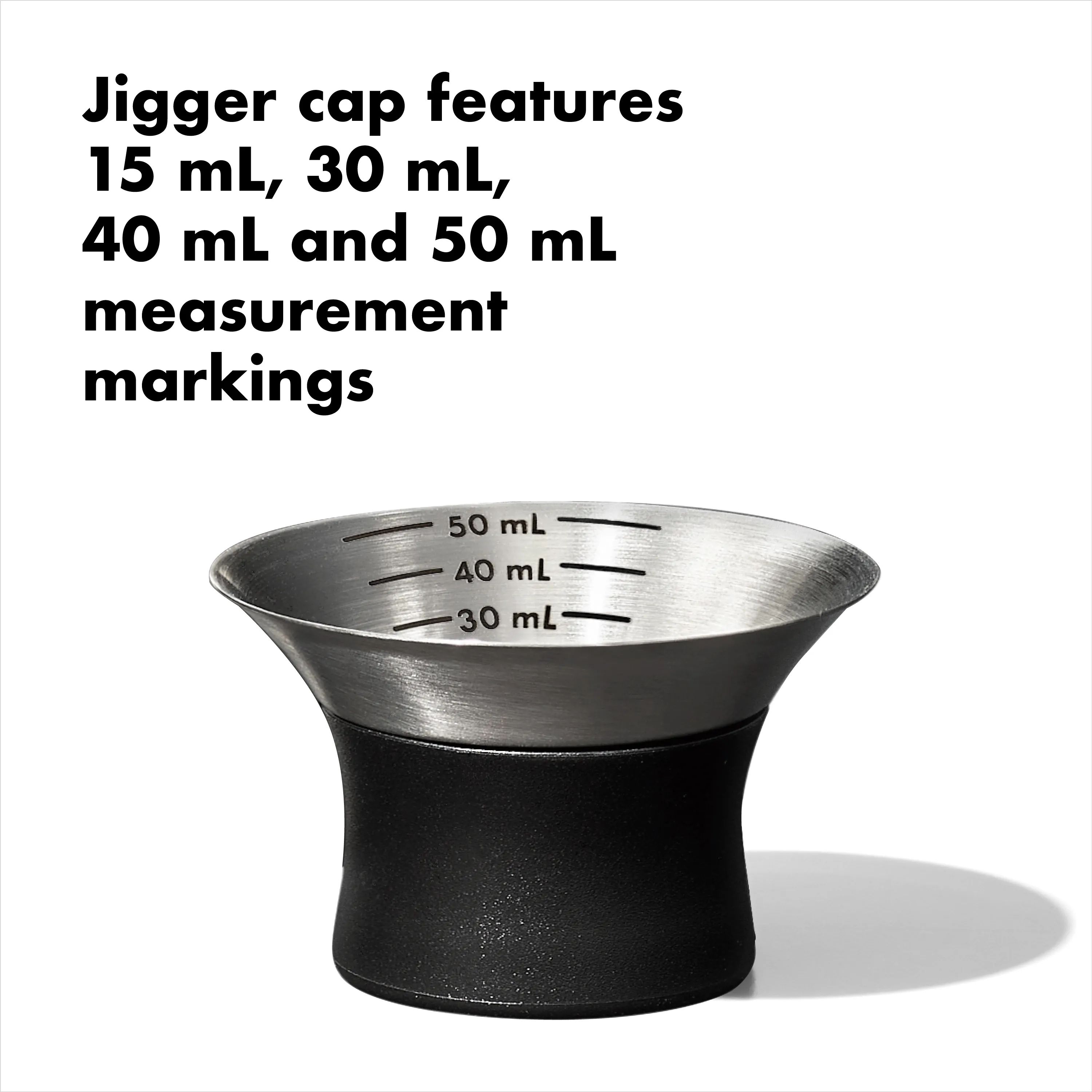 OXO Shakere Steel Cocktail Shaker i Stål/sort, 2