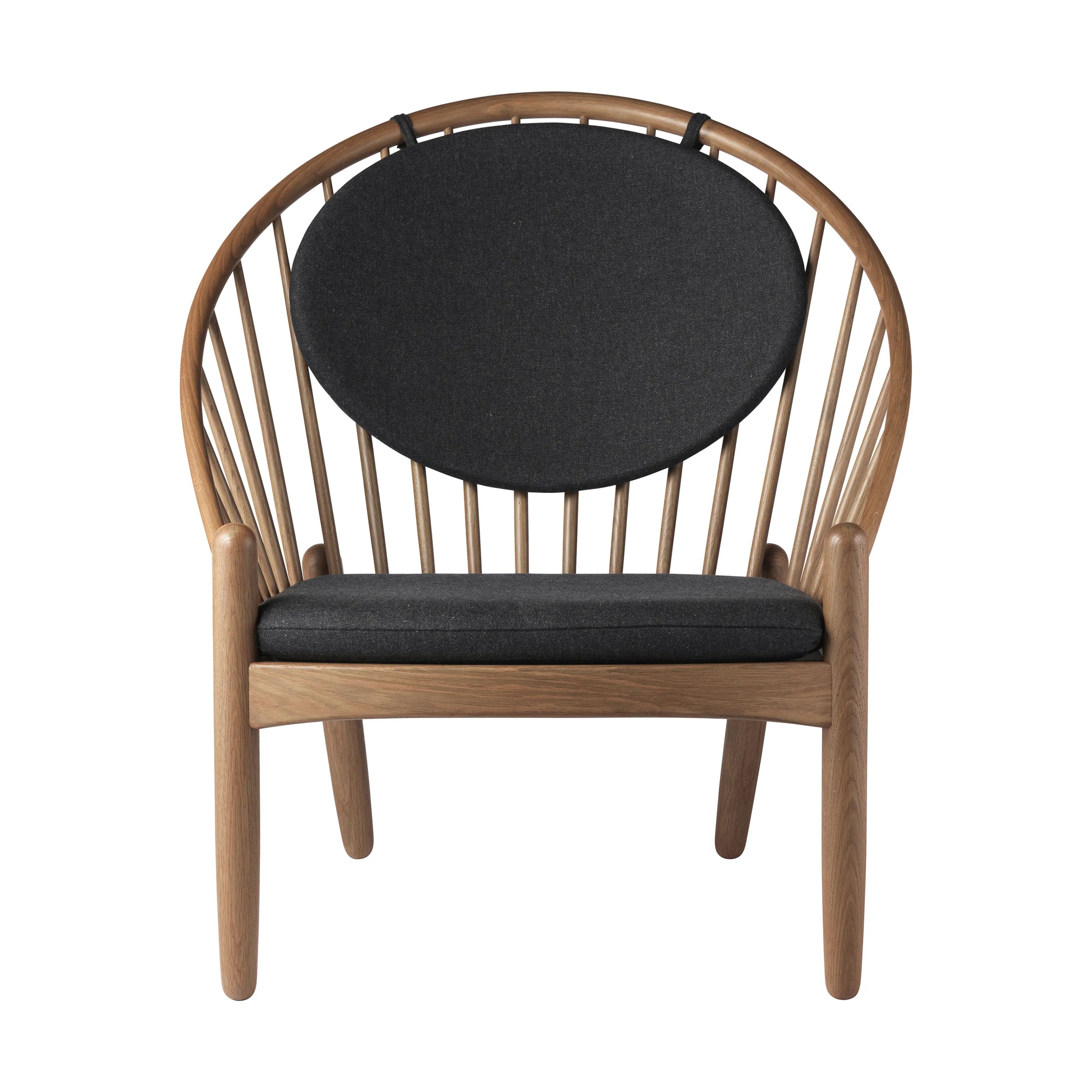 FDB Møbler Lænestole J166 Jørna Lænestol i Dark grey/røget, 1