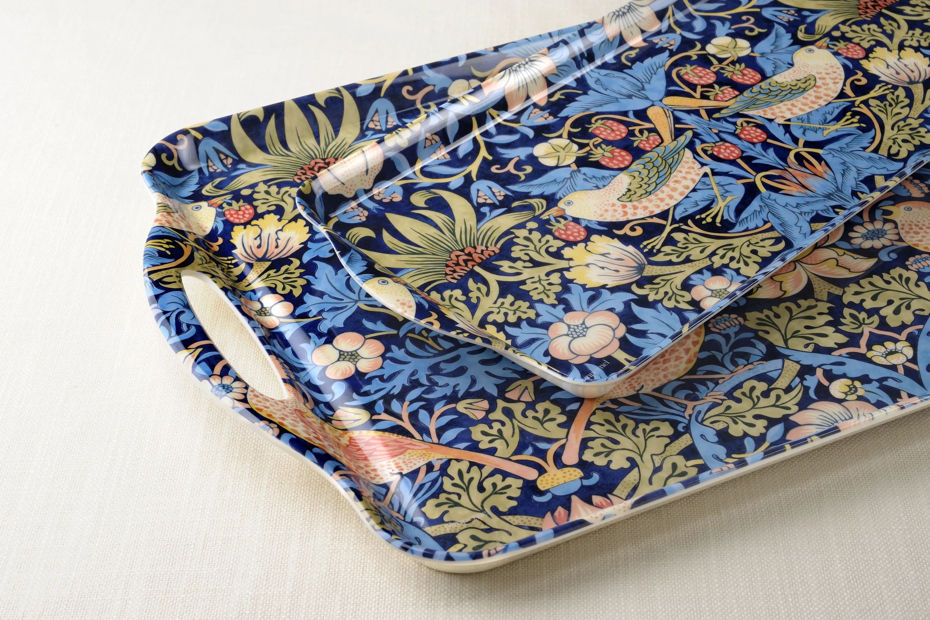 Pimpernel Bakker Morris & Co Strawberry Thief Serveringsbakke i Blå, 2