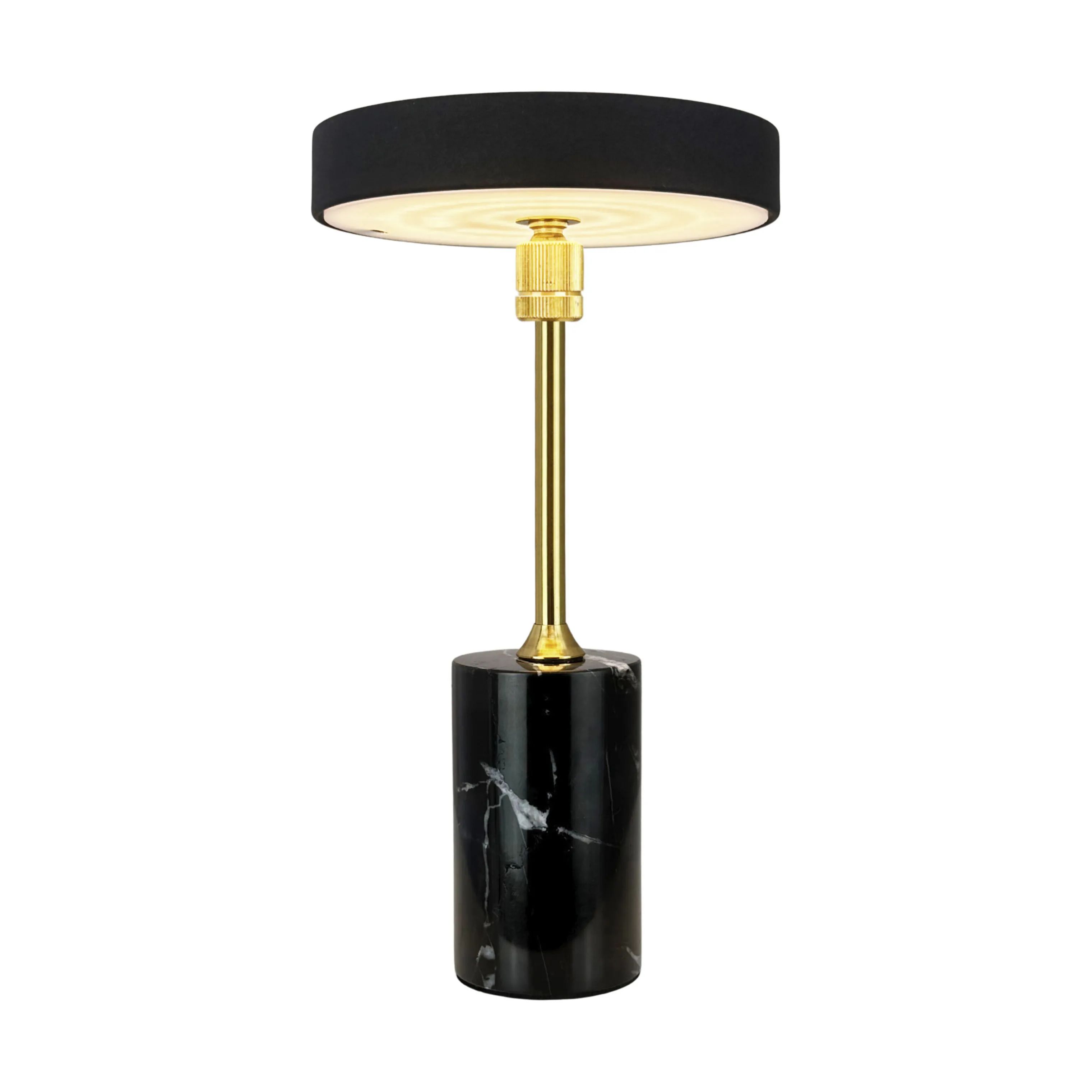 Dyberg Larsen Bordlamper Starlight LED Bordlampe i Messing/ Sort marmor, 1