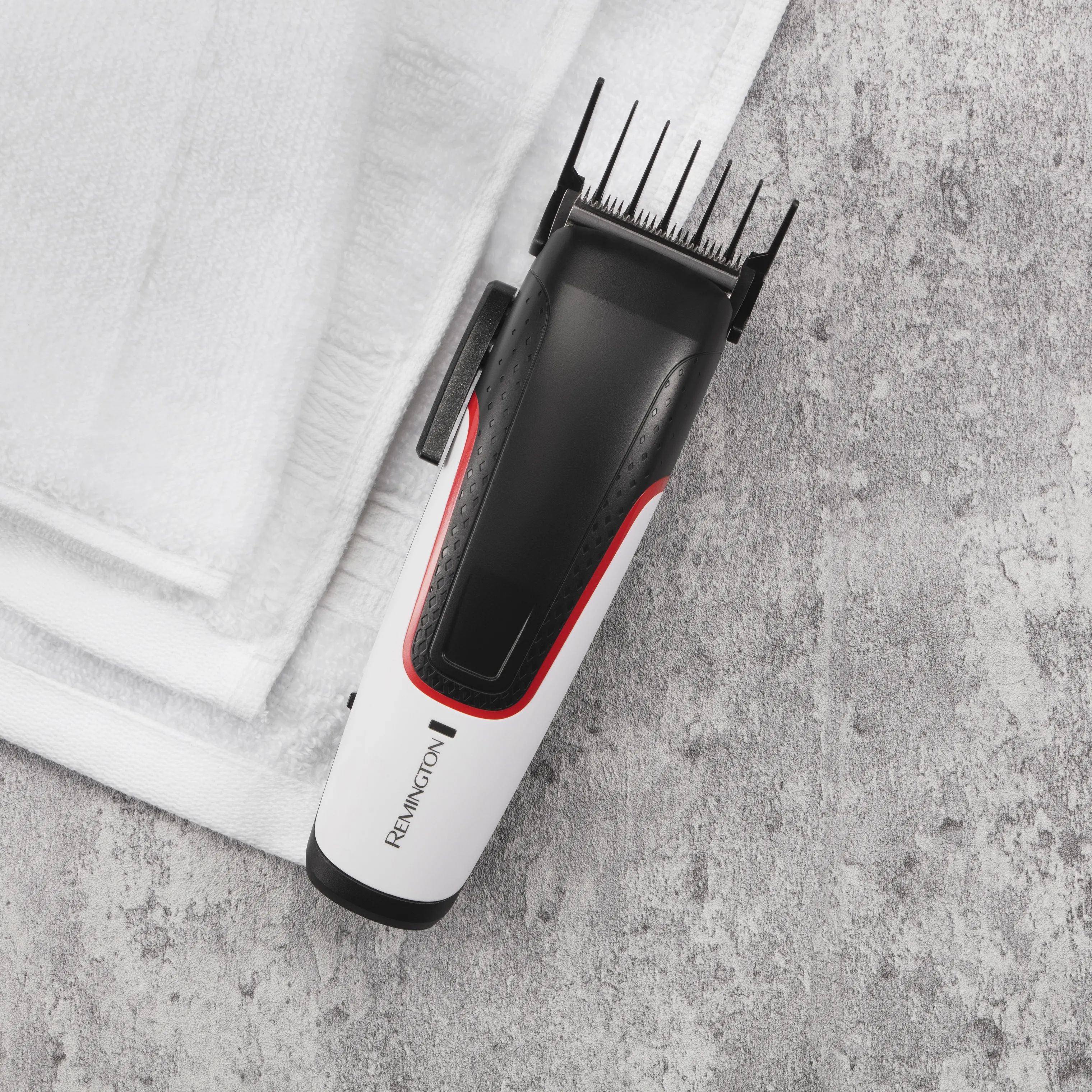 Remington Hårtrimmere Easy Fade Hårklipper HC500 i Hvid/sort, 2