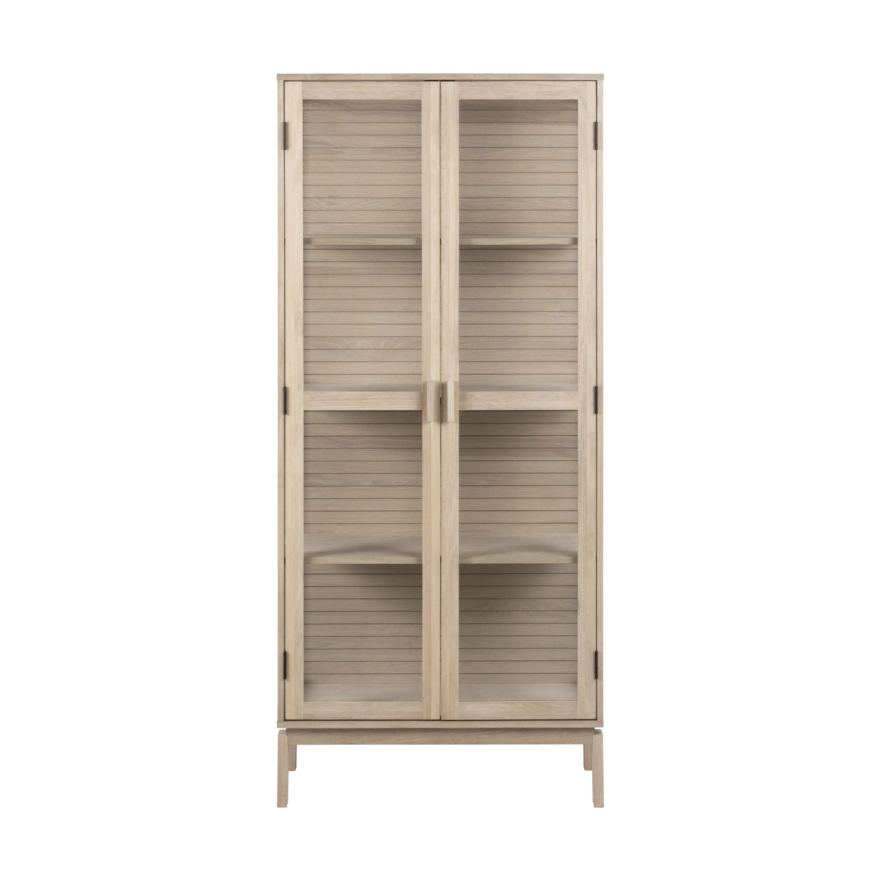 CASA Living Skabe Linley Vitrine i Hvidpigmenteret, 1