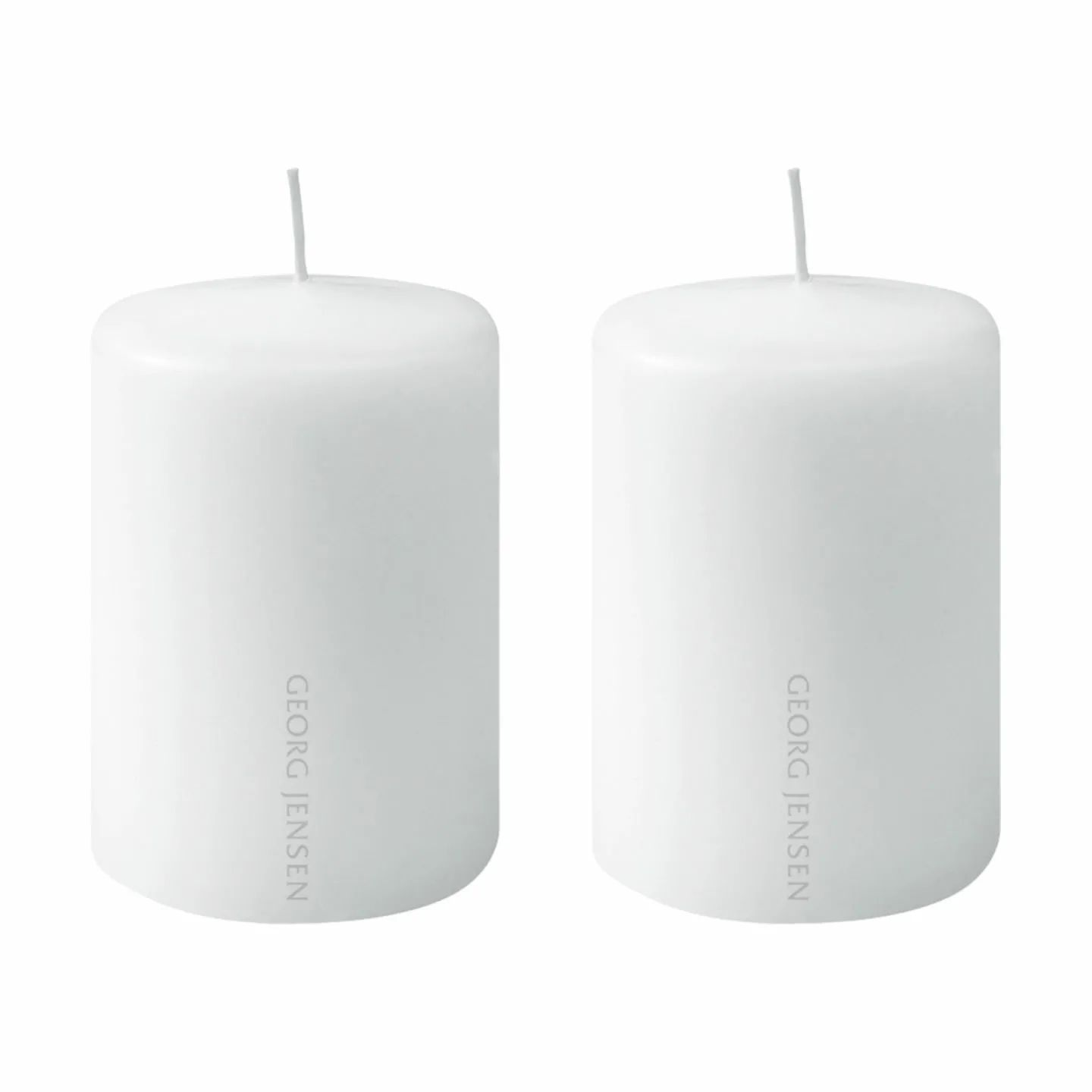 Georg Jensen Bloklys Bloklys - 2 stk. i Hvid, 1