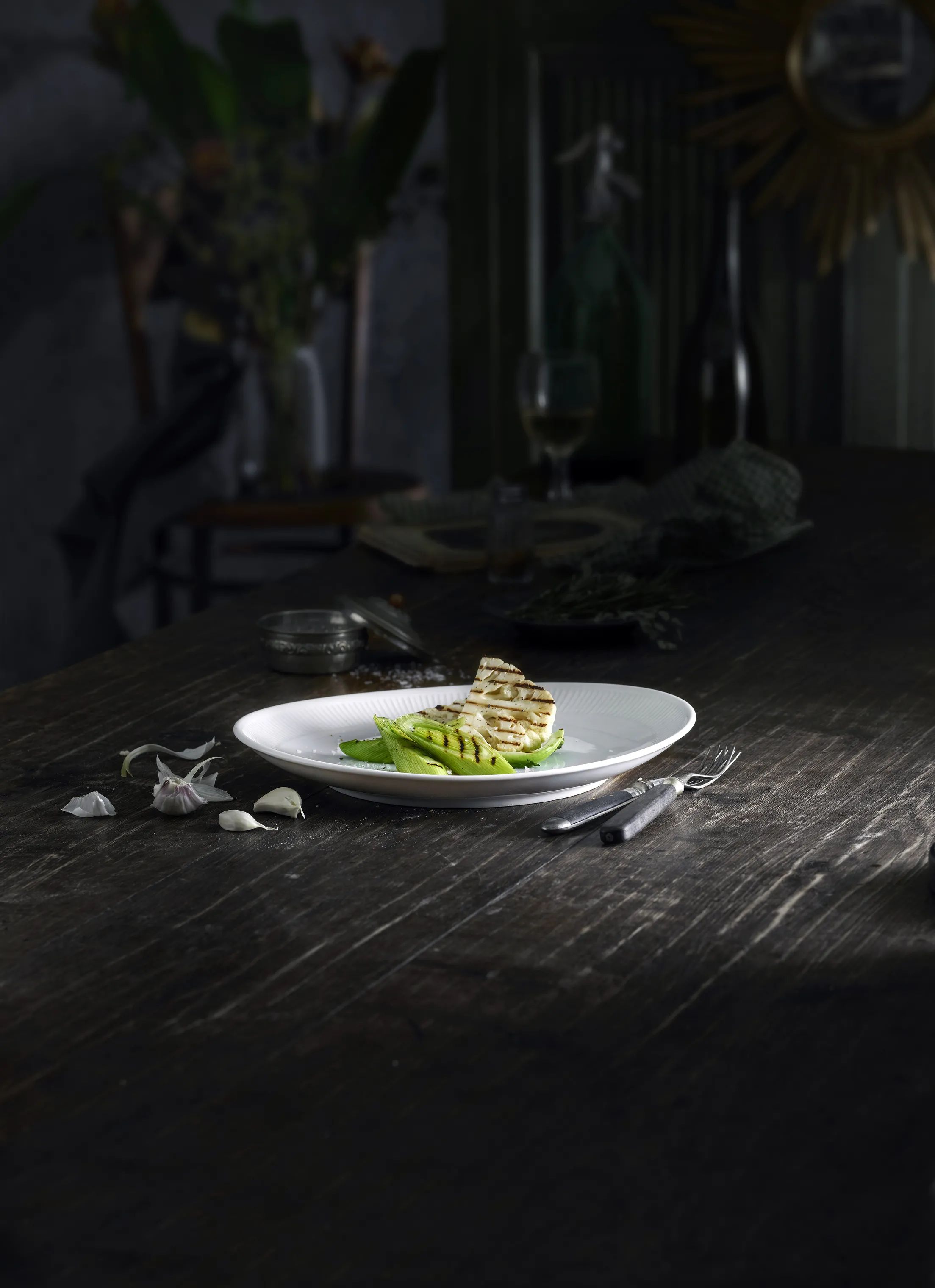 Pillivuyt Middagstallerkener Plissé Steaktallerken i Hvid, 2