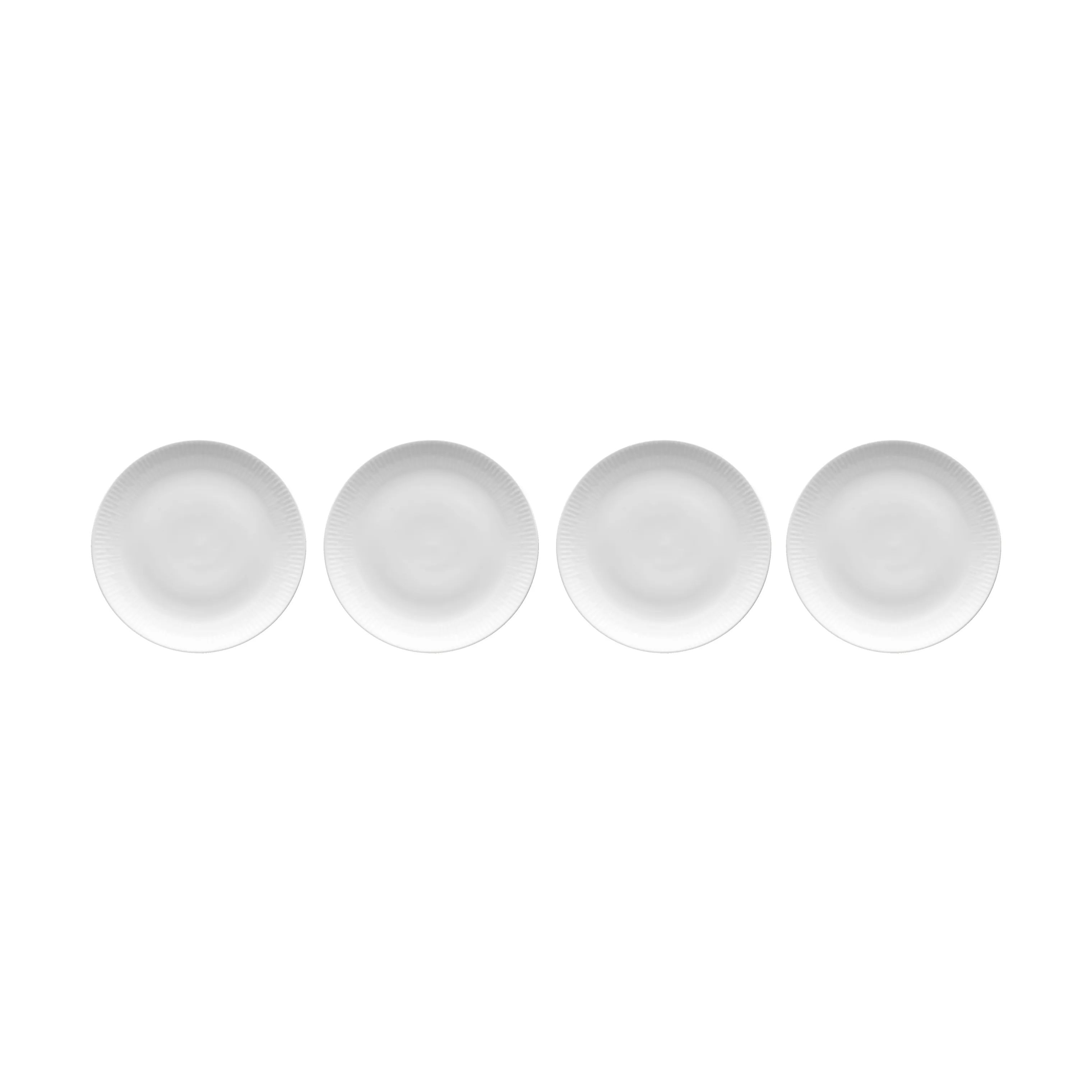 Aida Frokosttallerkener Relief Frokosttallerken - 4 stk. i Hvid, 1