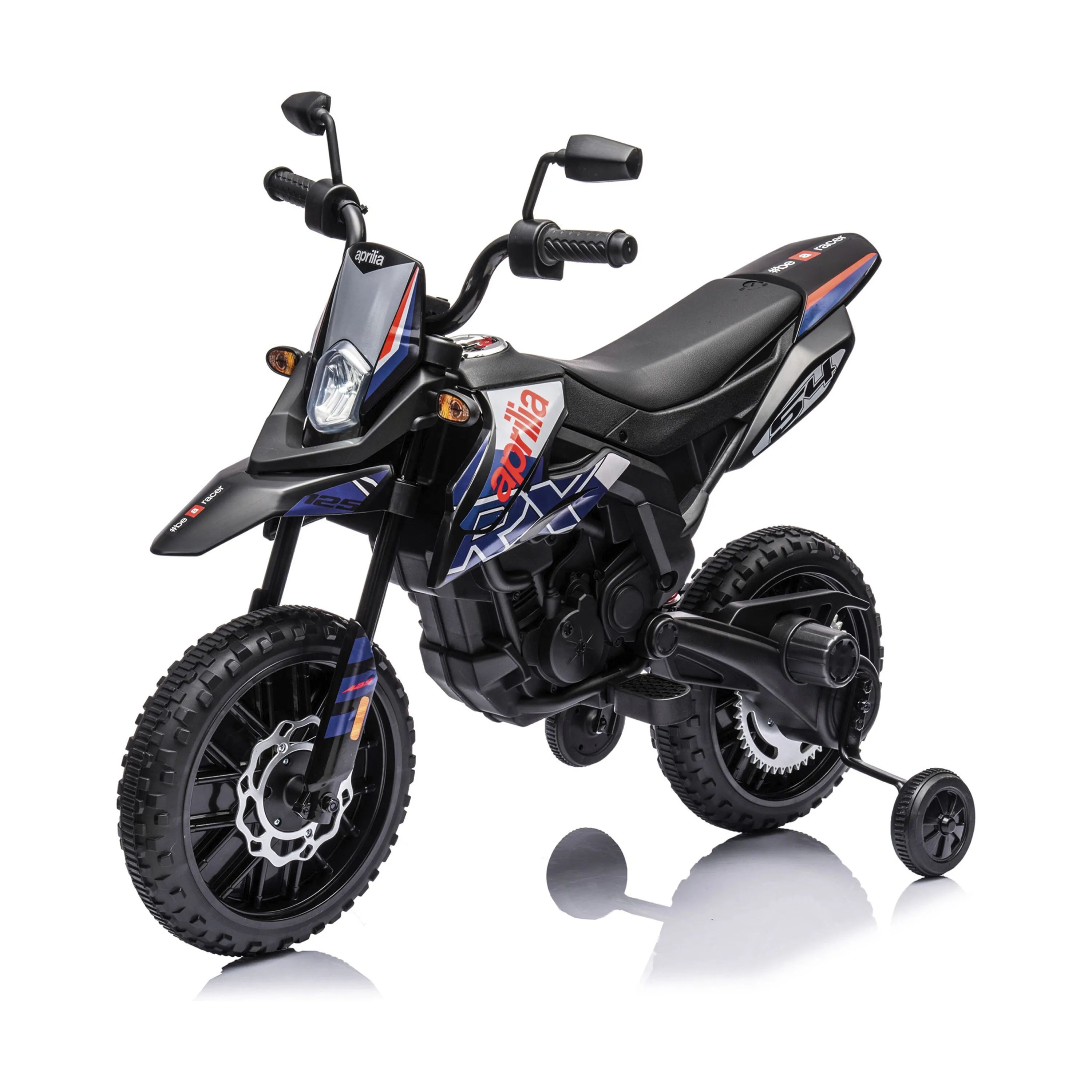 NORDIC PLAY Speed El-biler til børn Elektrisk motorcykel Aprilia i Sort, 1