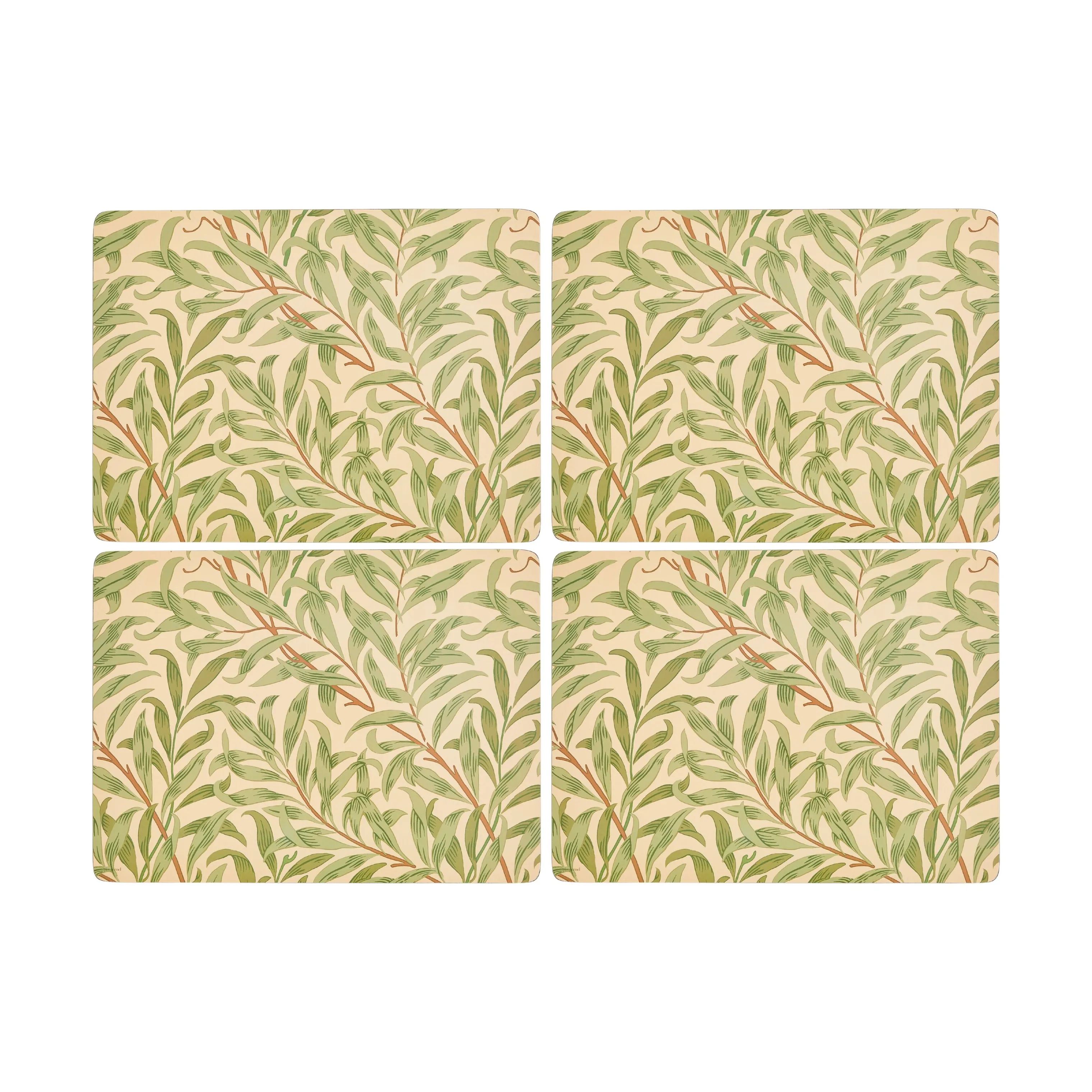 Pimpernel Dækkeservietter Morris & Co Dækkeservietter - 4 stk. i Beige/Grøn, 1