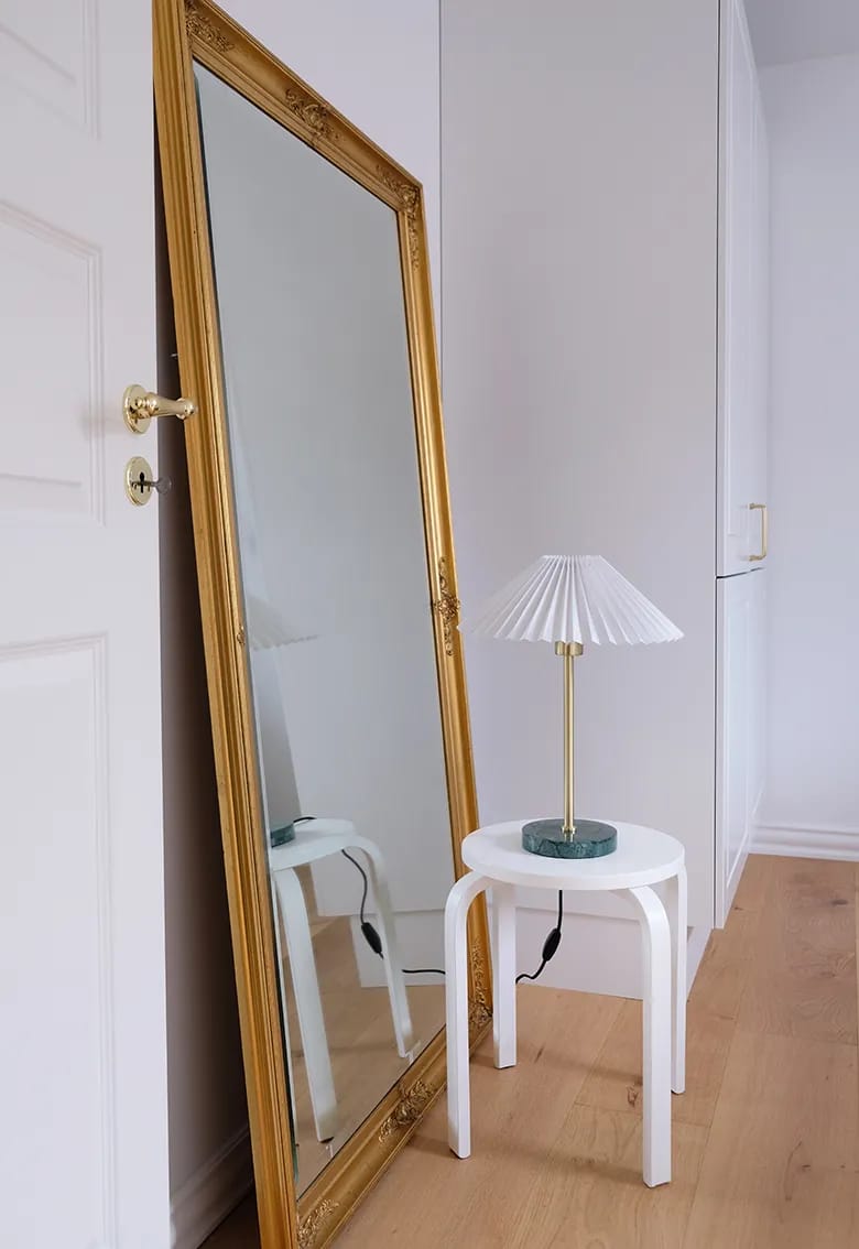 CASA Living Bordlamper Bloom Bordlampe i Grøn/messingfarvet, 3
