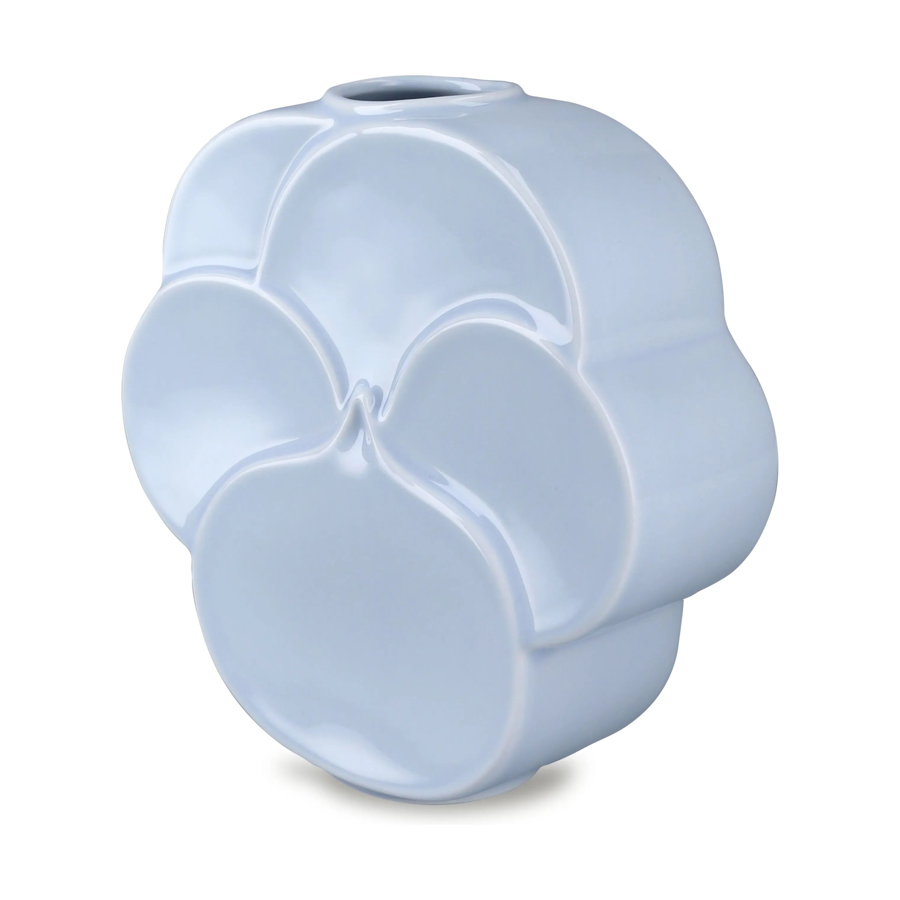 Lyngby Porcelæn Vaser Flower Vase - Stedmoderblomst i Blå, 4