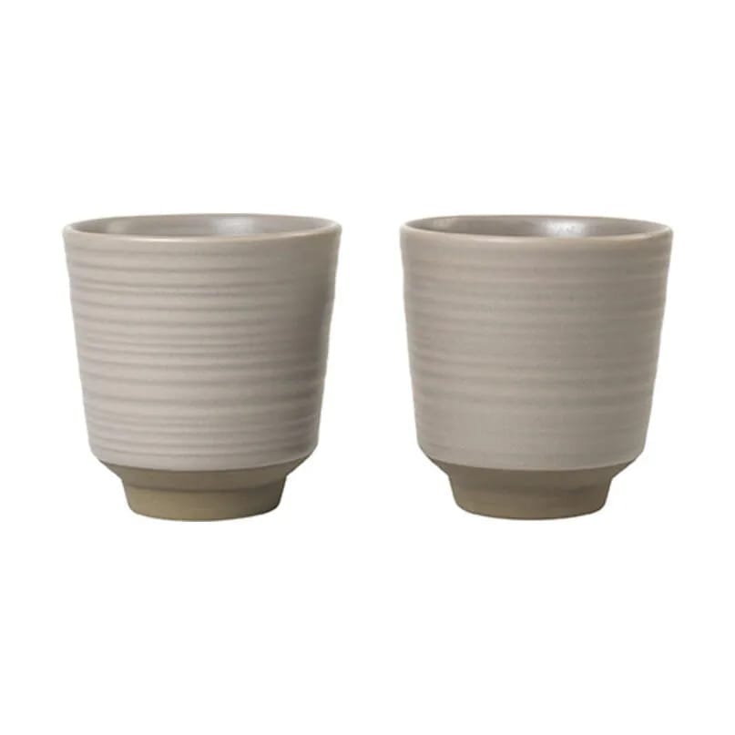 Broste Copenhagen Krus og kopper uden hank Miko Krus i Warm Grey, 1