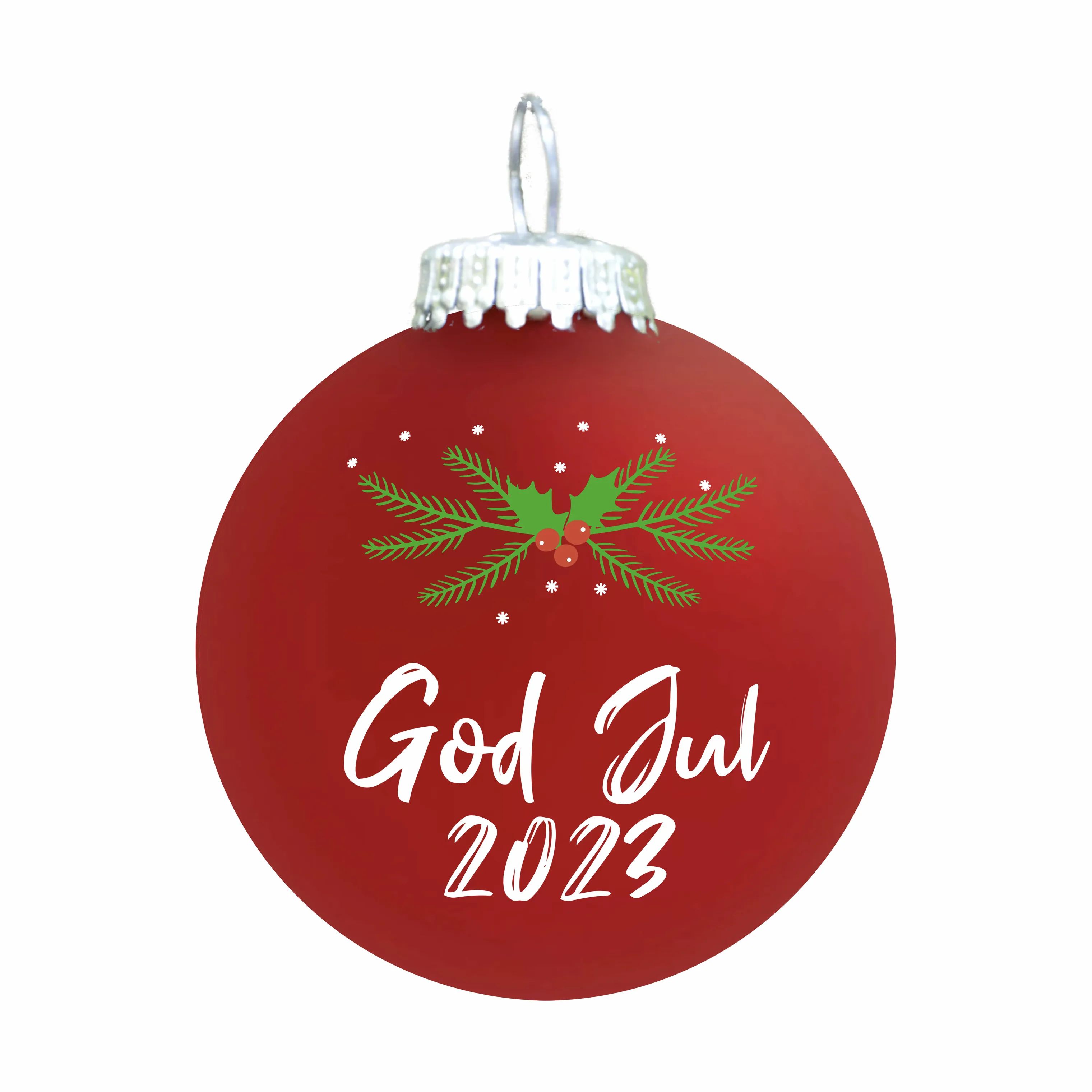 Rolsted Copenhagen Julekugler Julekugle - God jul 2023 i Rød, God jul 2023, 1