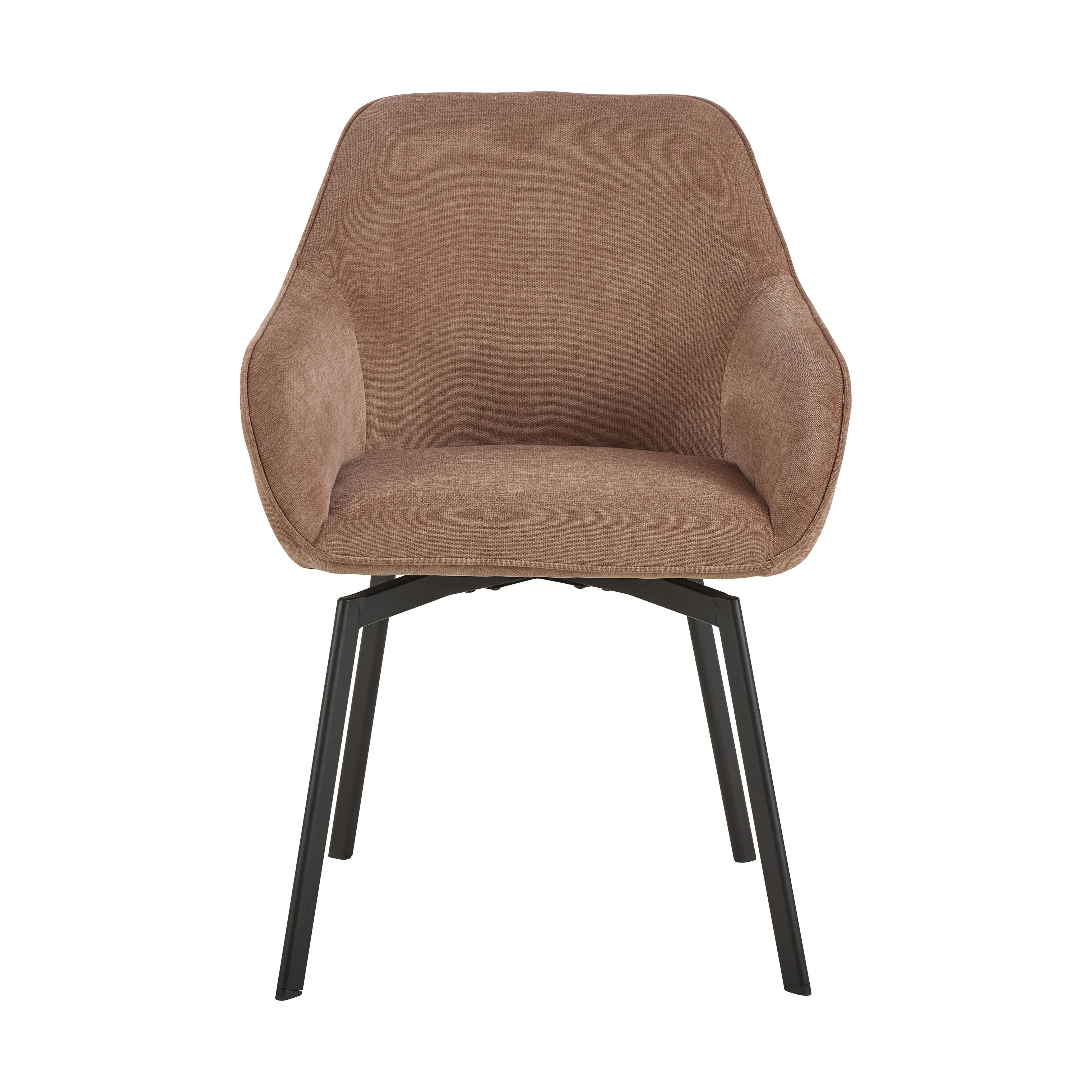 CASA Living Spisebordsstole Clara Spisebordsstol i Rosewood/mat sort, 1