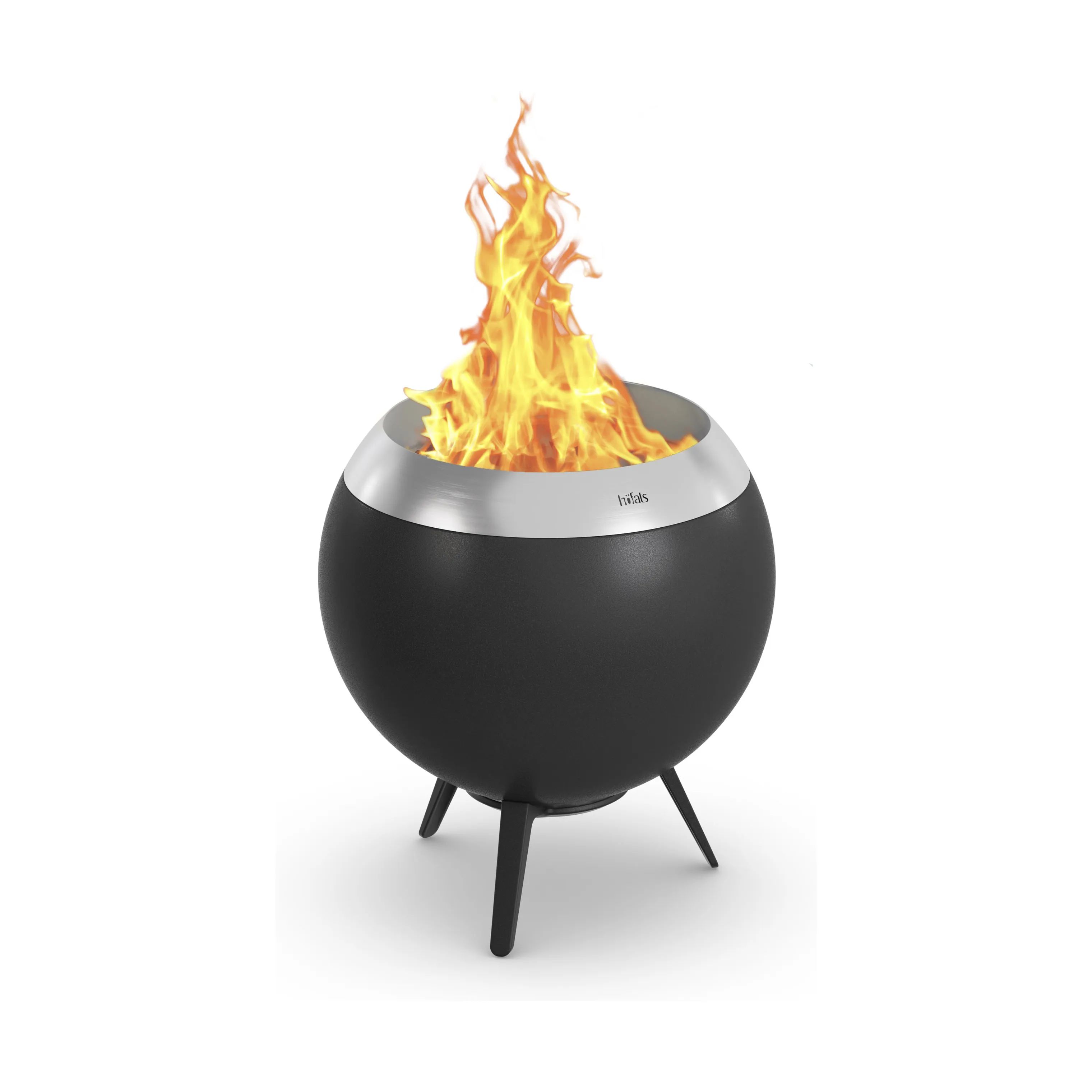 höfats Bålsteder Moon Ildkurv i Black/Silver, 1