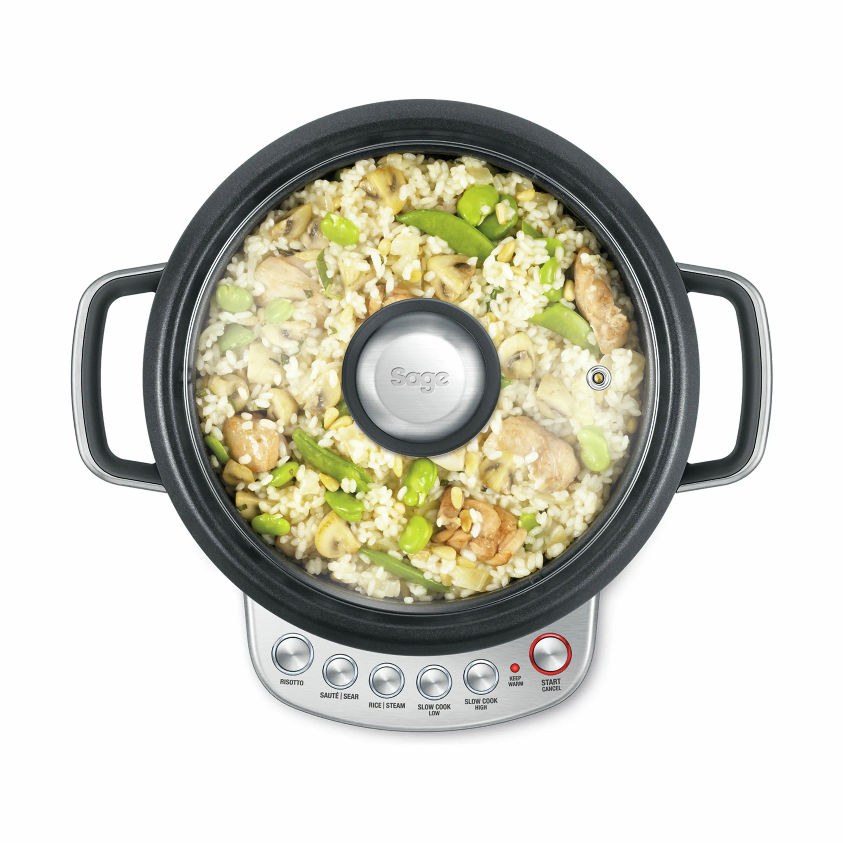 Sage Riskogere Multicooker Risotto Plus Riskoger i Sølvfarvet, 3