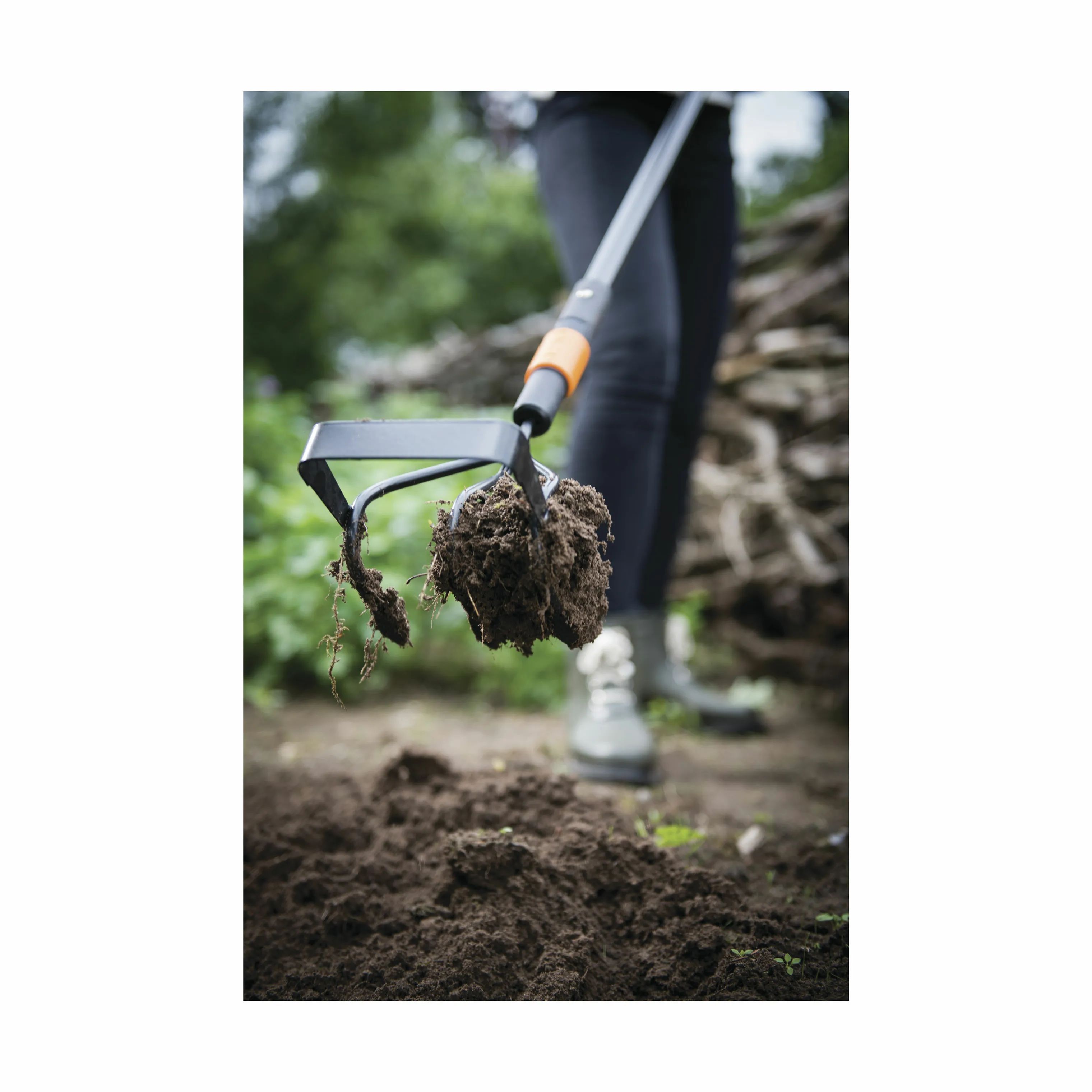 Fiskars Garden Haveredskaber QuikFit™ Kultivator m. Skuffefej i Sort/Orange, 2