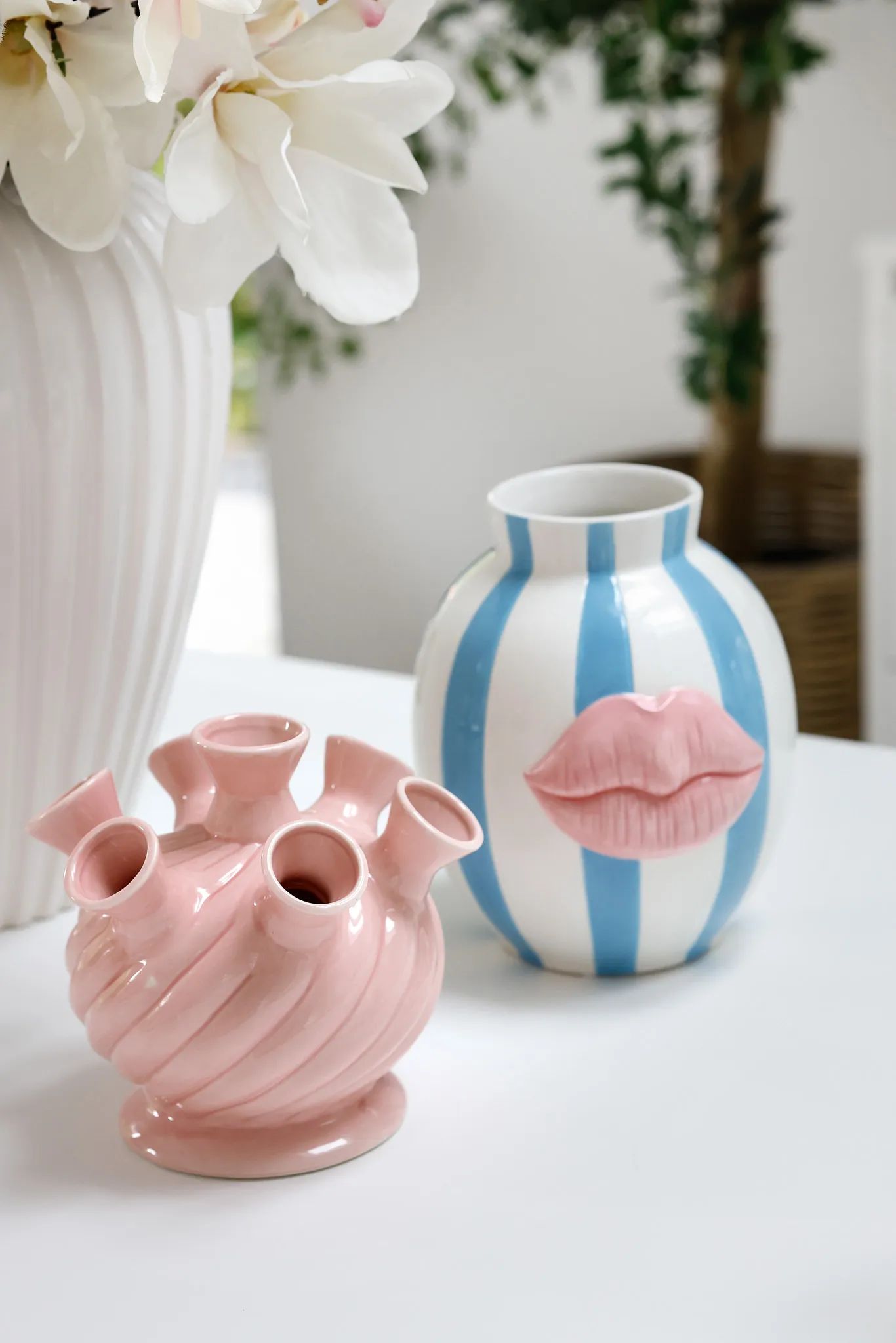 CASA Living Kunstige blomster Vase i Rosa, 2