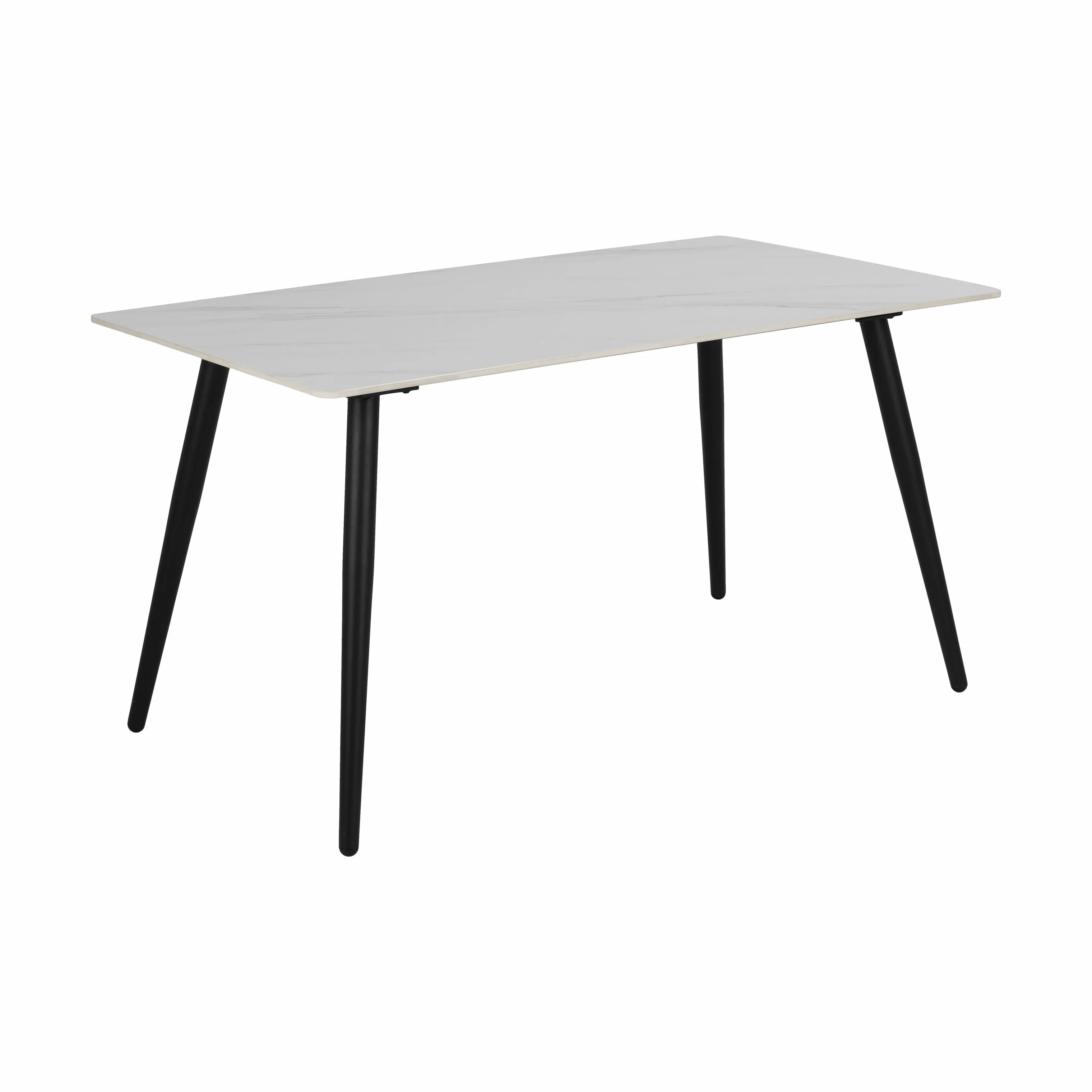 CASA Living Spiseborde Wicklow Spisebord i White Unico/sort, 3