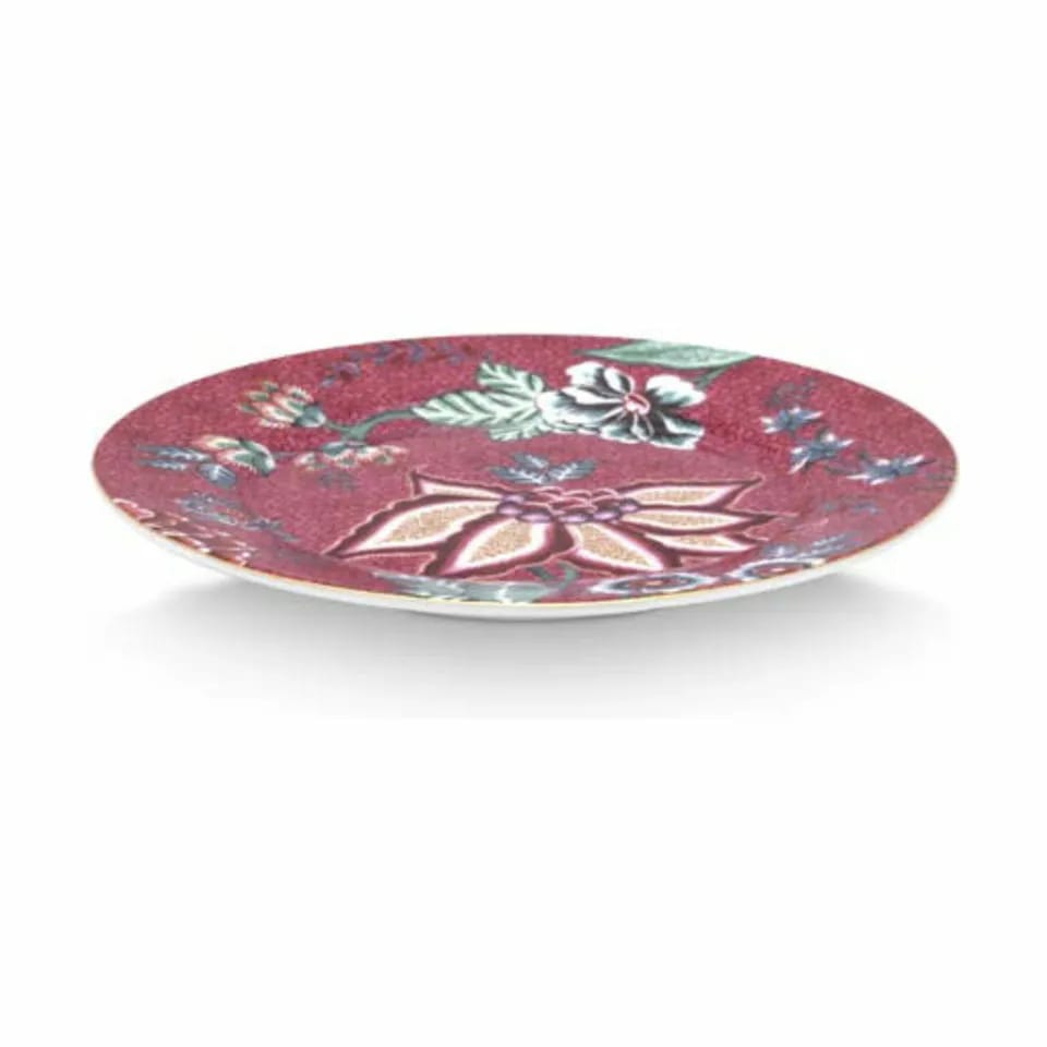 PIP Studio Frokosttallerkener Flower Festival Tallerken i Dark Pink, 17,4 cm, 2