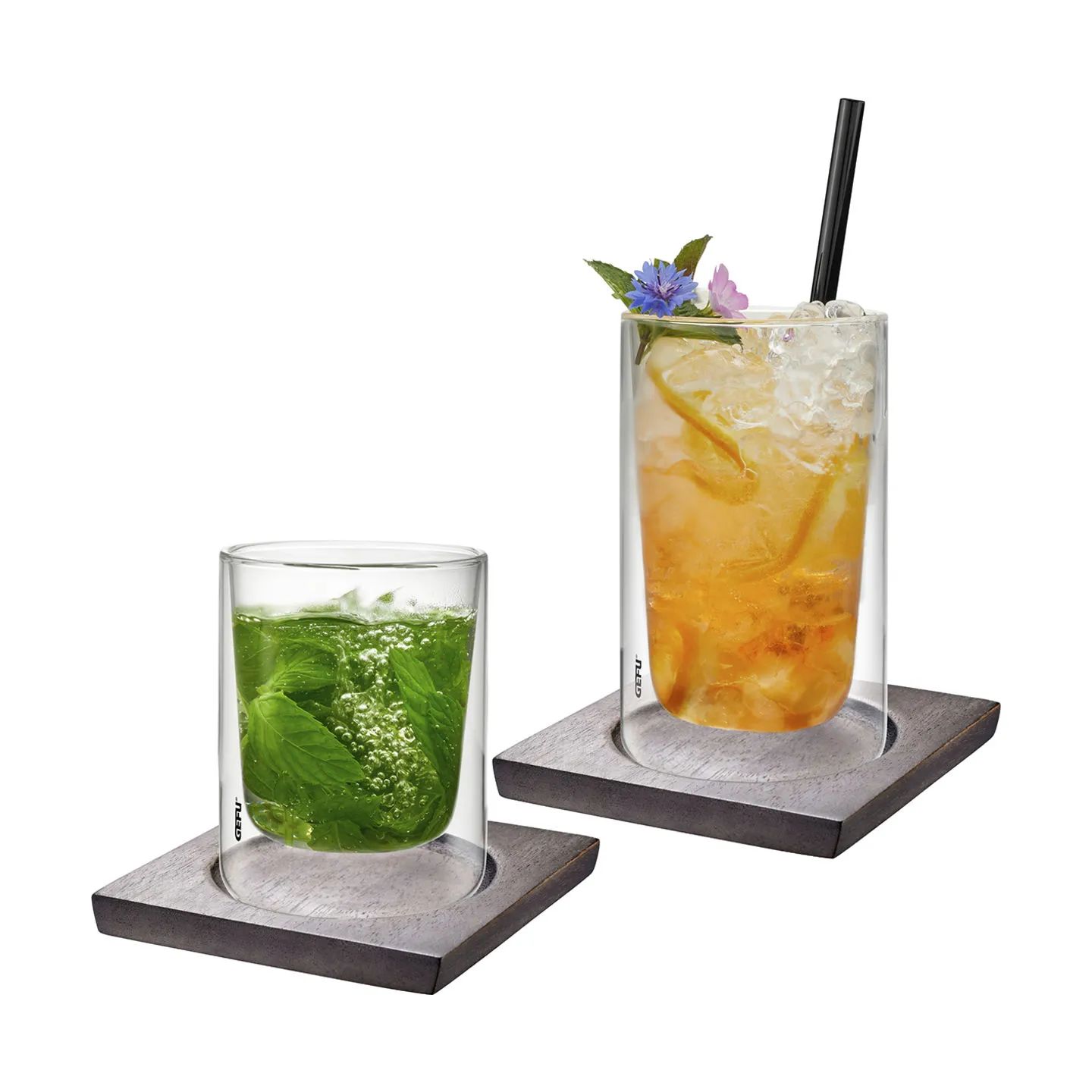 Gefu Glasbrikker og coasters Mira Glasbrik - 2 stk. i 8,3 cm, 1