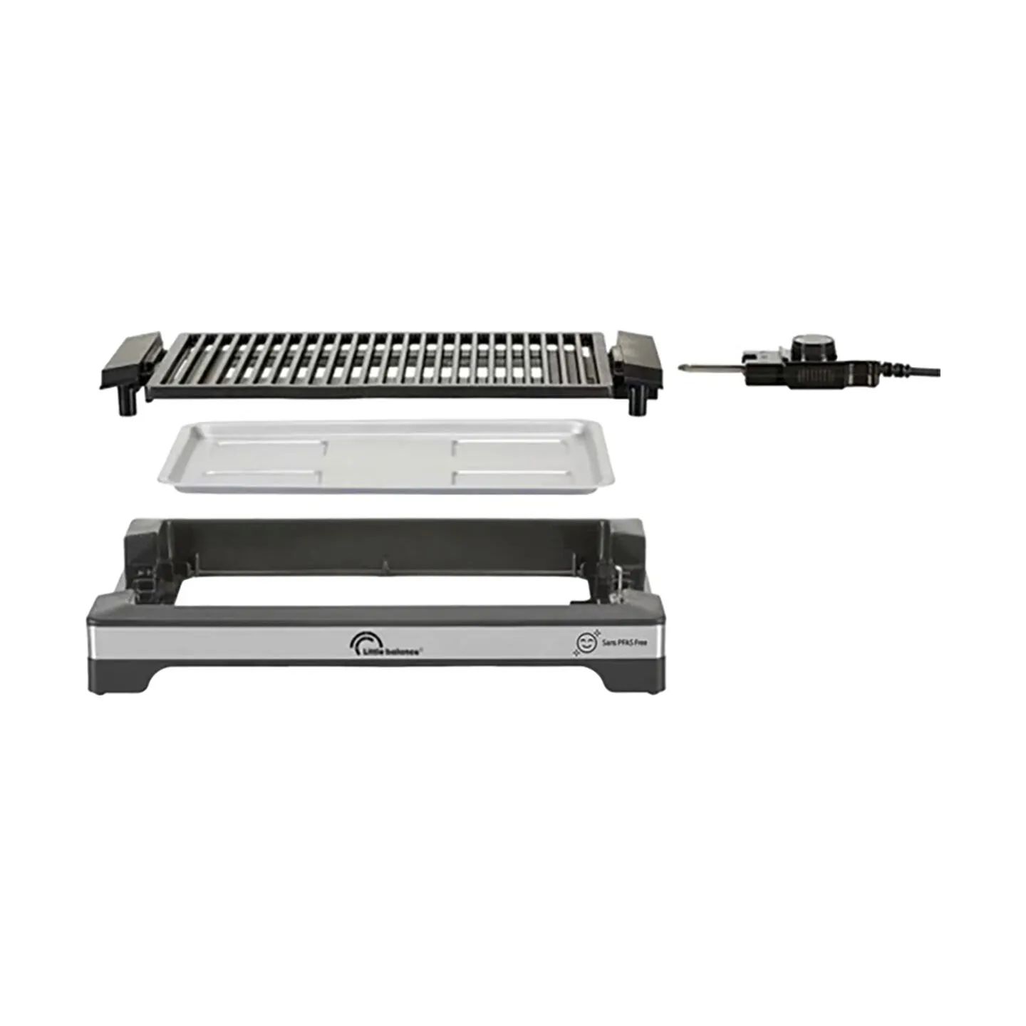 Little Balance Bordgrill Elektrisk Grill i Sort/sølv, 3