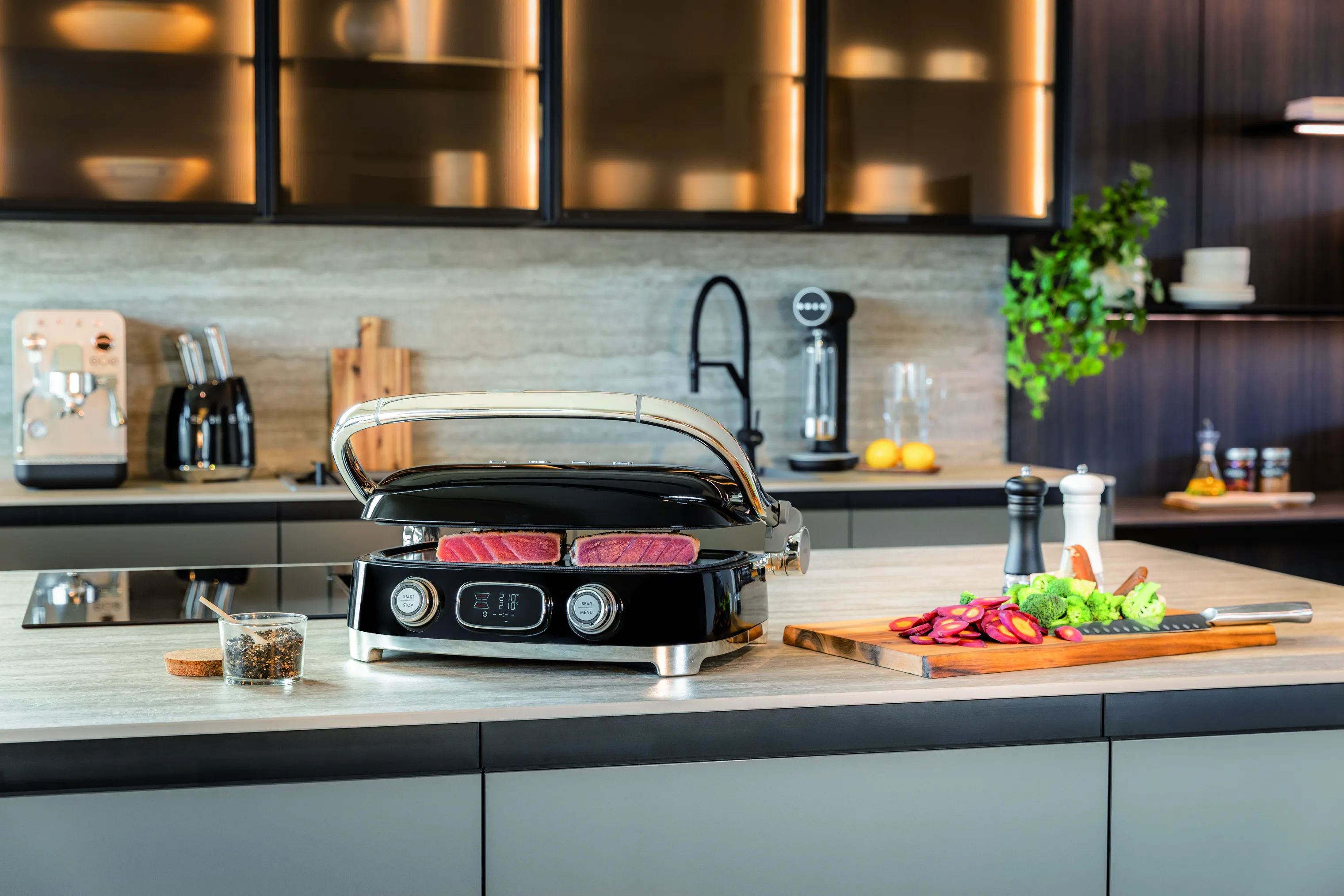 Smeg Toastere 50's style Multigrill i Sort, 2